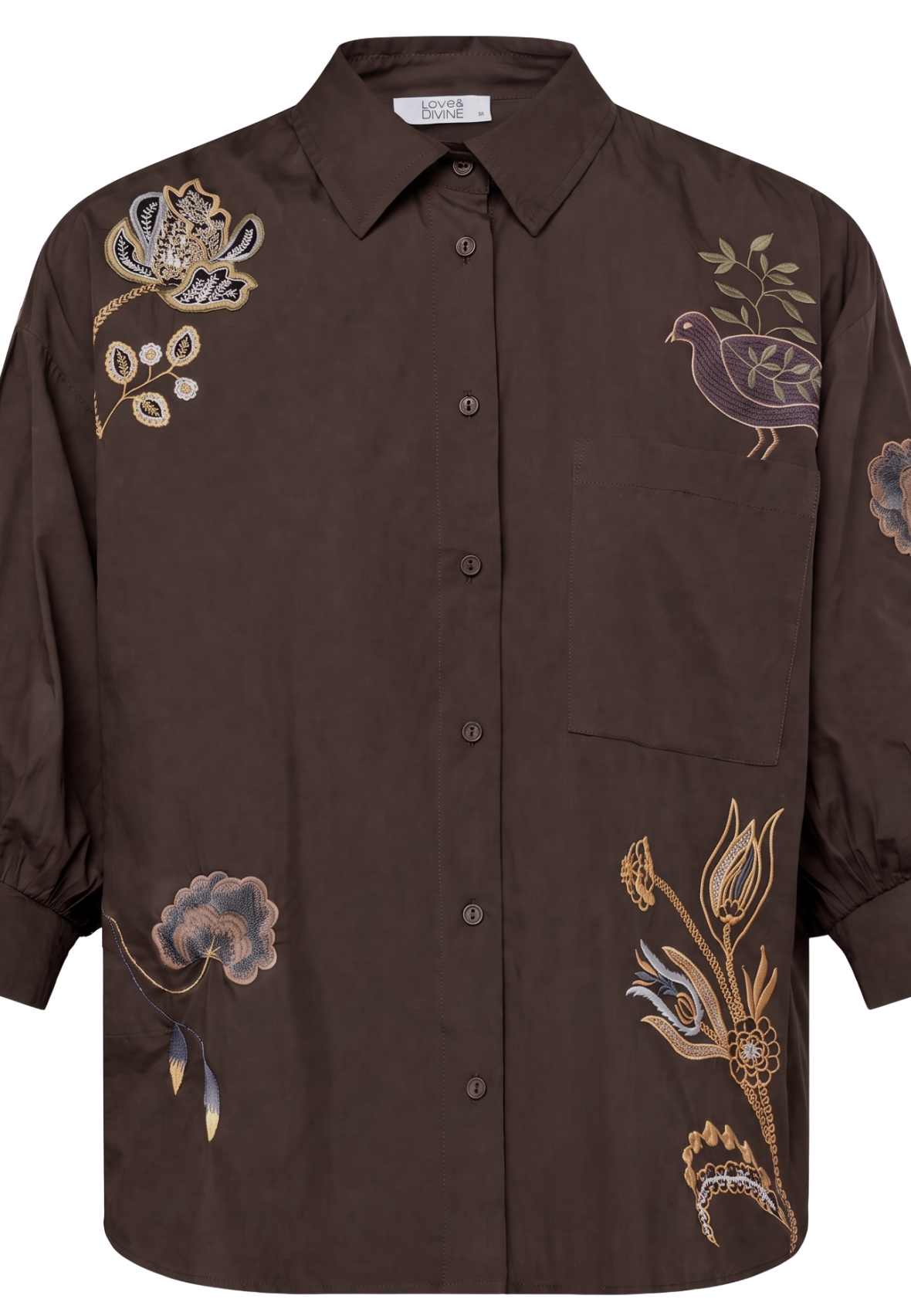 Love & Divine - Love1604-4 Shirt - Dark Chocolate