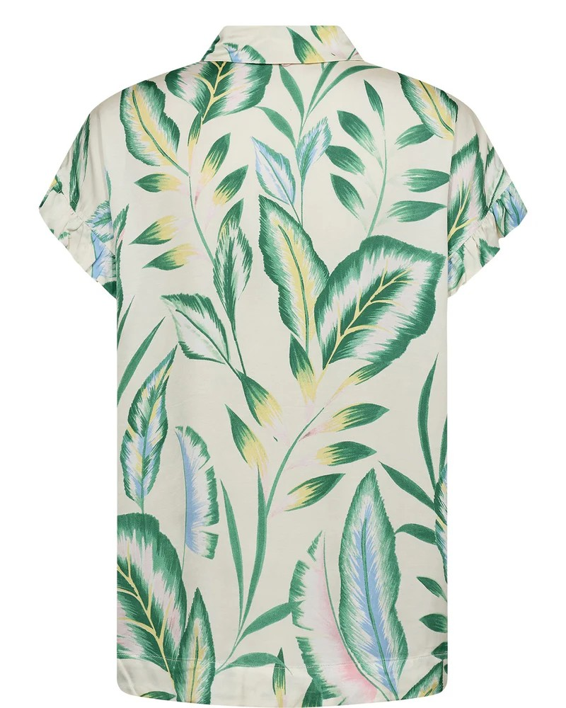 NUGwenna – grøn mønstret skjorte i viskose | Nümph