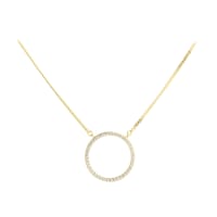 Darling Circle Halskæde guld - Aqua Dulce