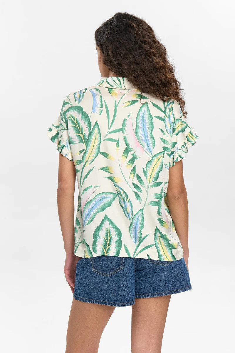 NUGwenna – grøn mønstret skjorte i viskose | Nümph