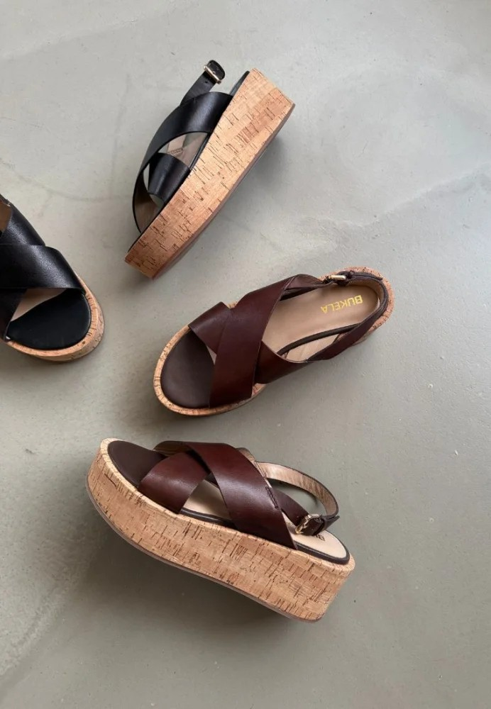 Bukela Alka Sandal – Mørkebrun Plateau