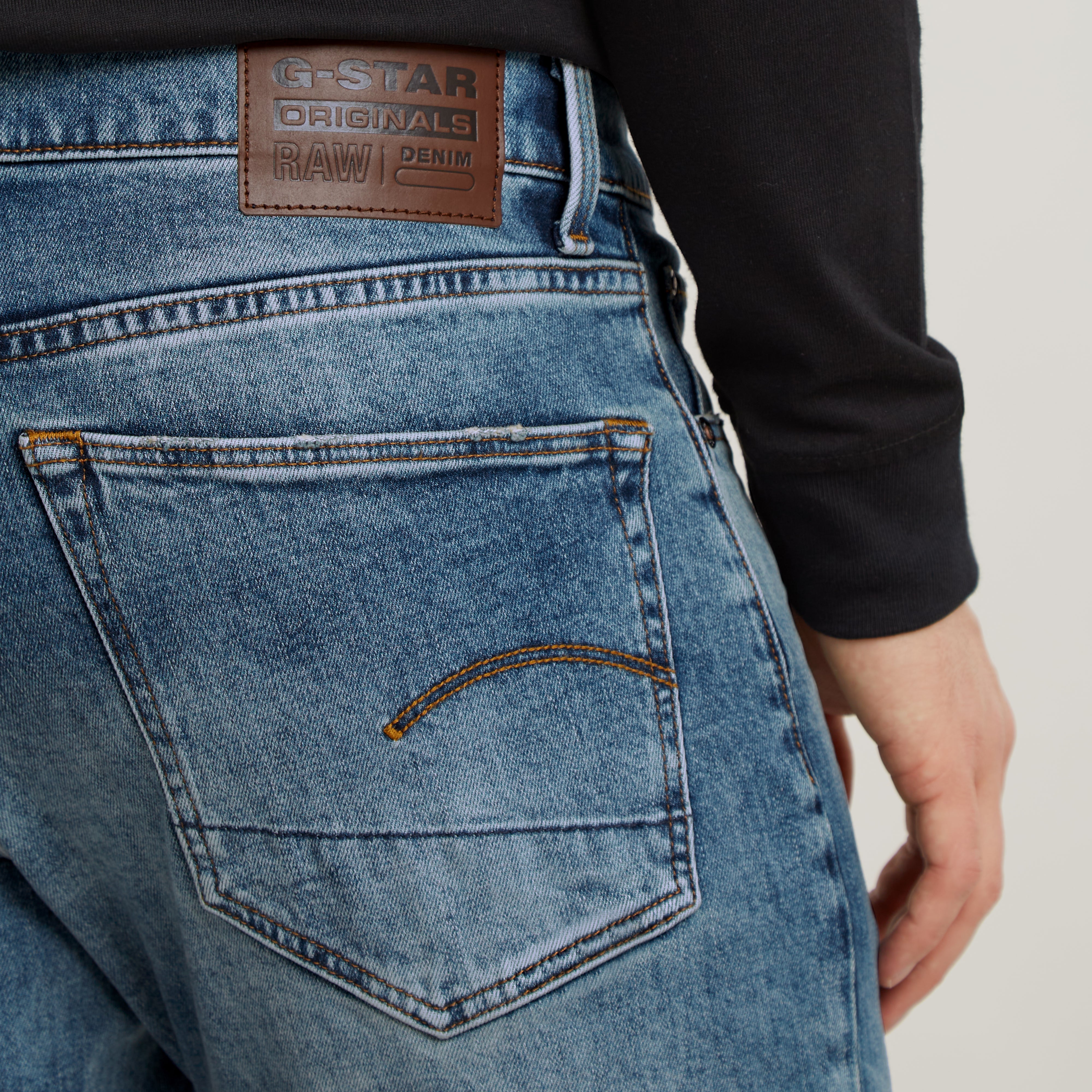 G-star - 3301 Regular Tapered, Vintage Azure