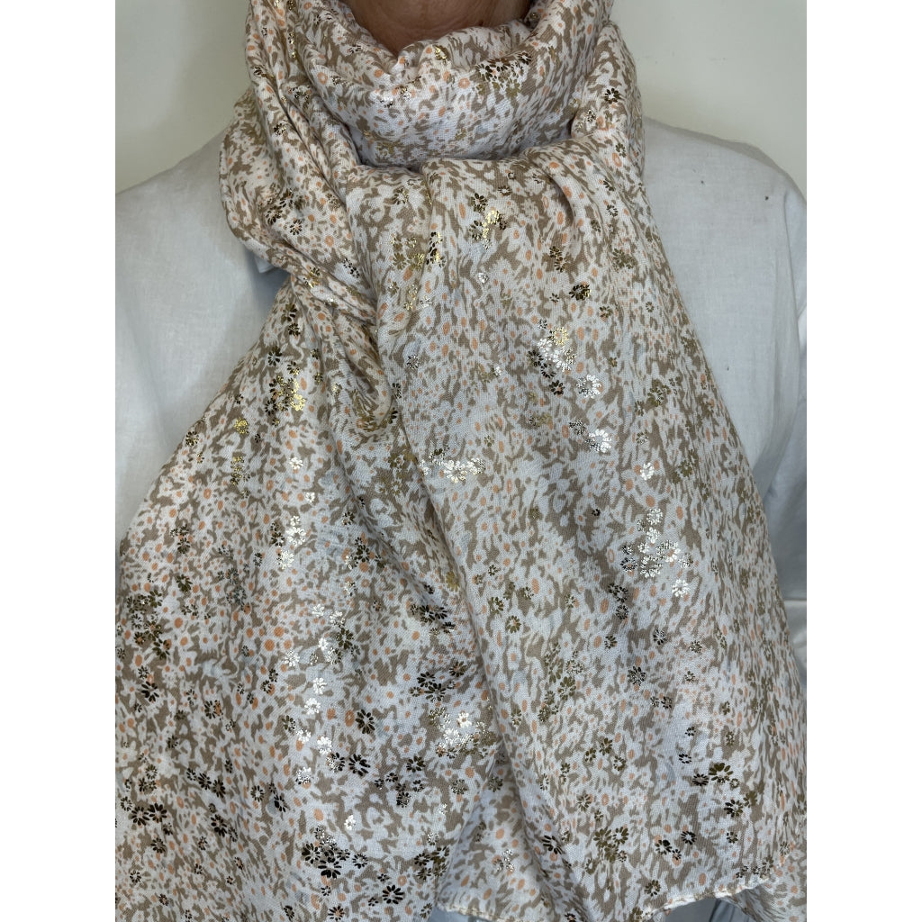 Scarves 2332, Taupe, Tørklæde fra Three M