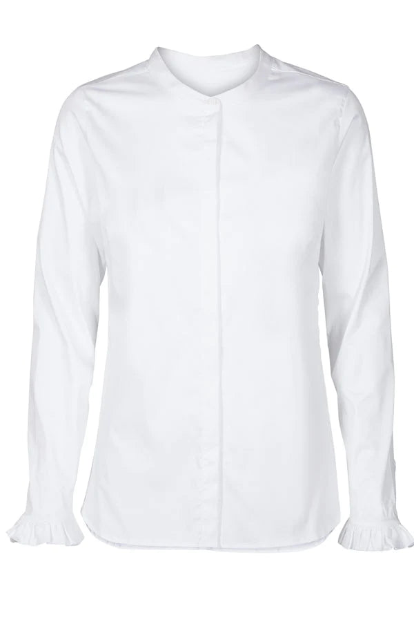 Mattie Shirt, White, Skjorte fra Mos Mosh
