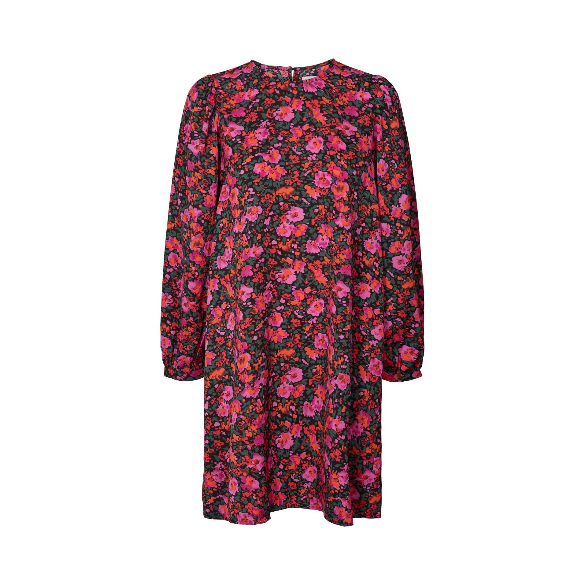 Carla Dress, Flower Print, Kjole fra Lollys Laundry-wüpp