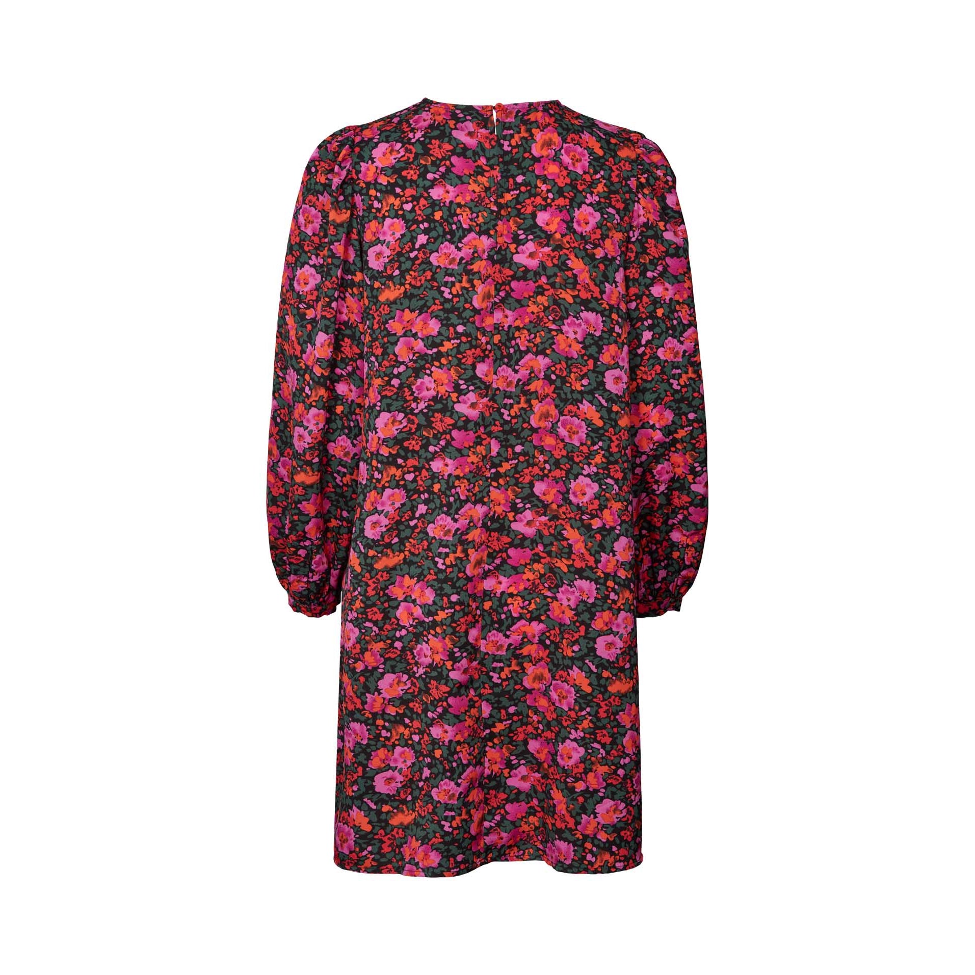 Carla Dress, Flower Print, Kjole fra Lollys Laundry-wüpp