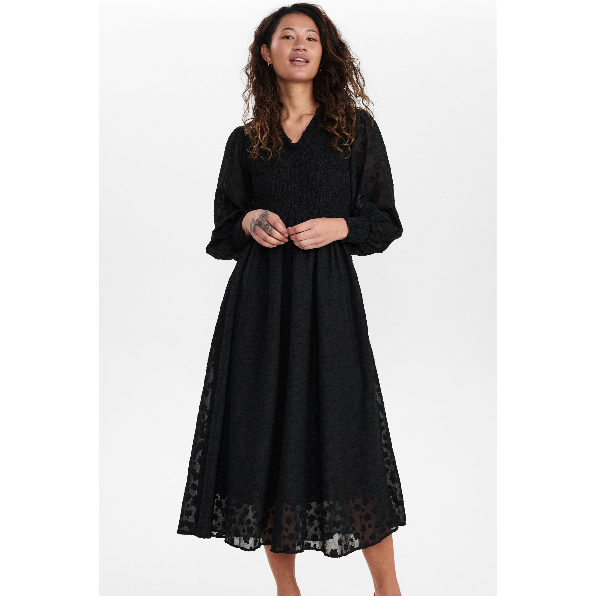 NuEddy Dress, Caviar, Kjole fra Nümph-wüpp