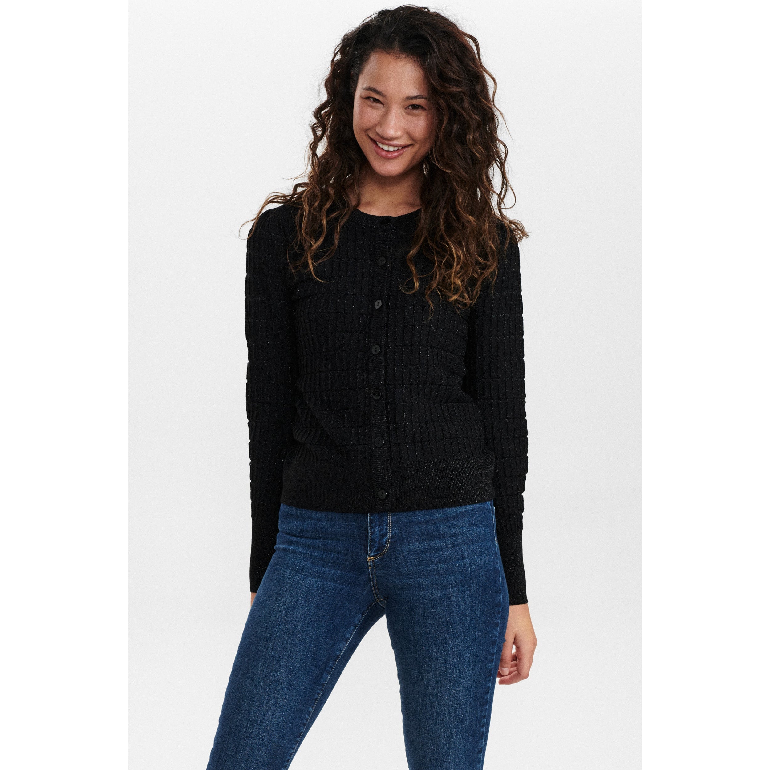 NuAnja Cardigan, Caviar, Cardigan fra Nümph-wüpp