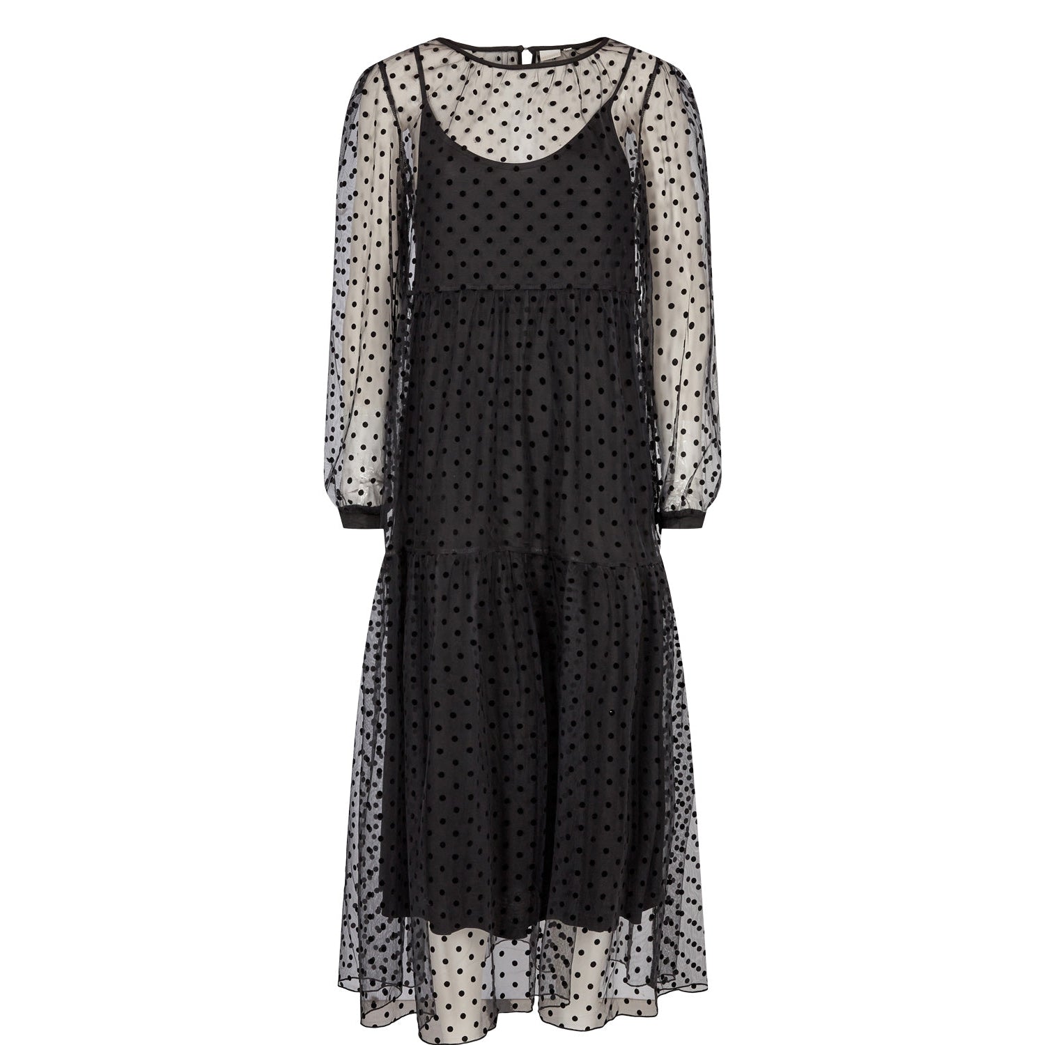 NuJuliette Dress, Caviar, Kjole fra Nümph-wüpp
