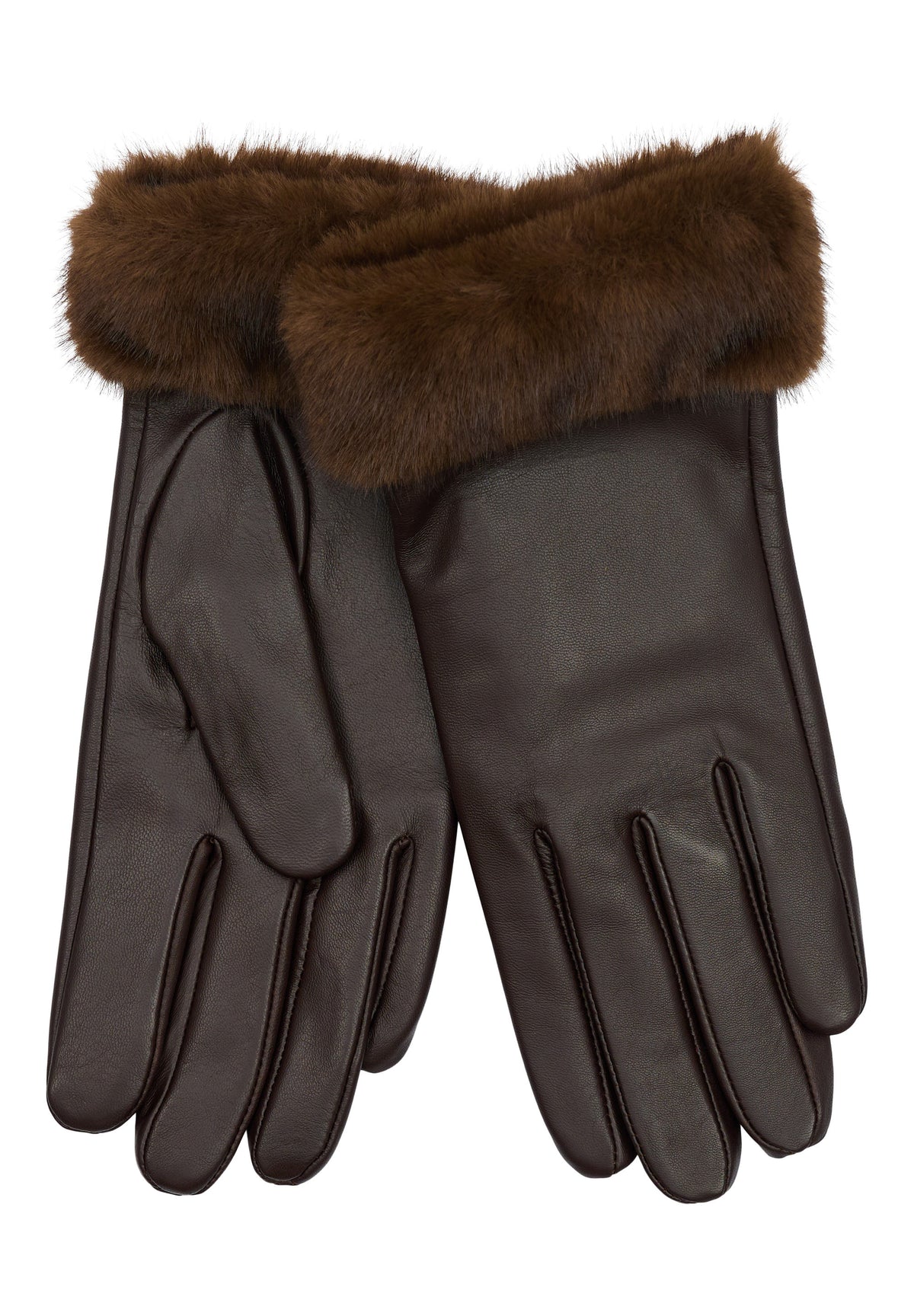 BTF CPH - Adeline Leather Gloves, Coffee Brown