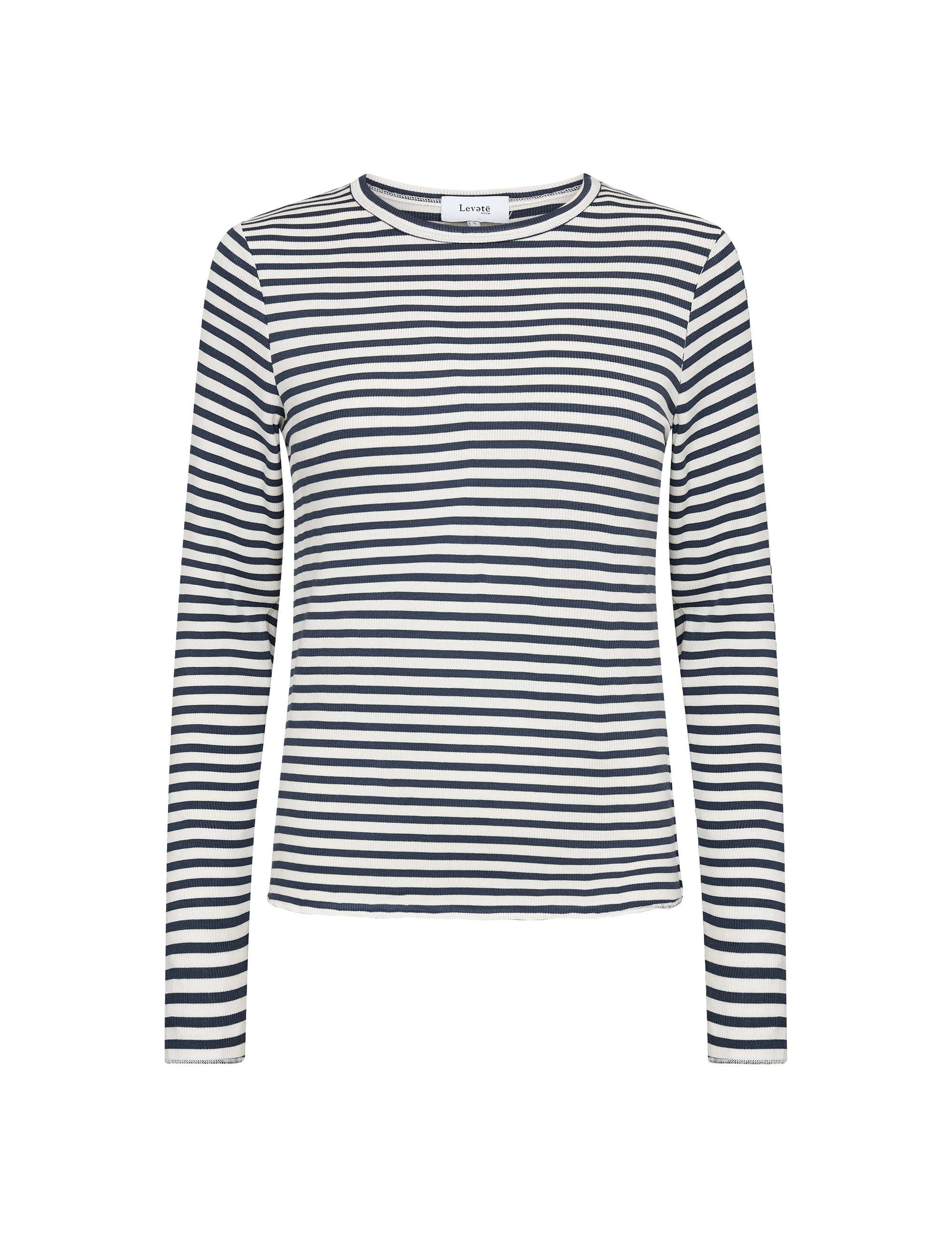 Leveté Room - LR-Ika 11 bluse, hvid/navy