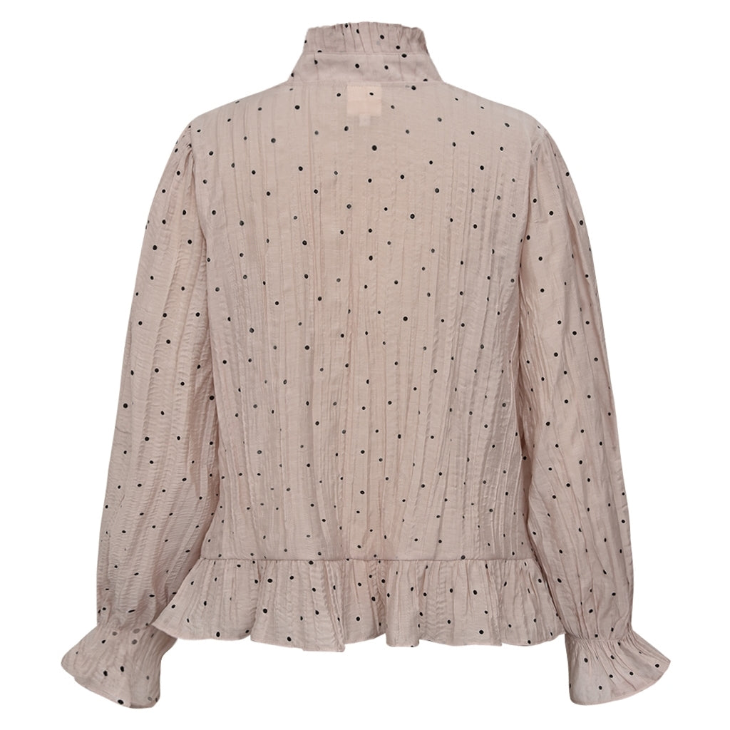 Gossia NazliGO Blouse - Prikket Bluse med Flæser