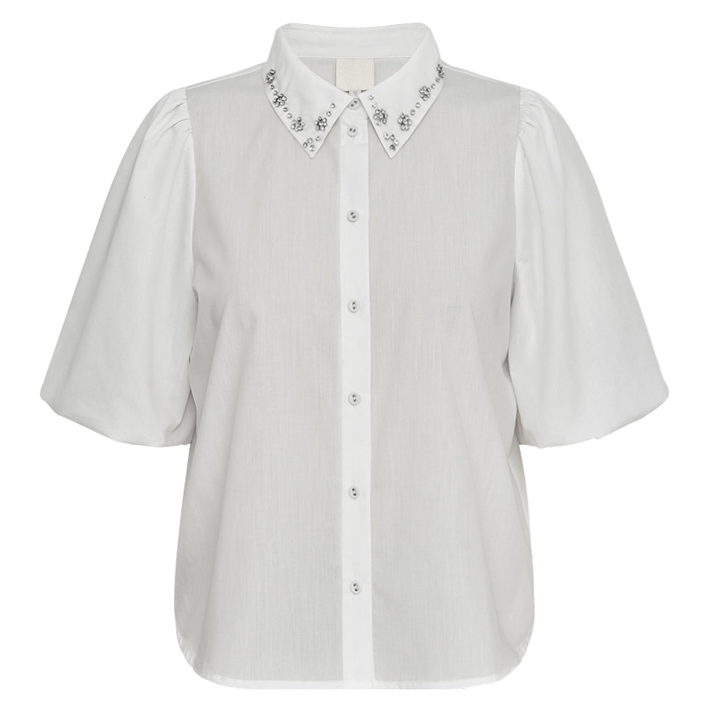 Gossia ChanelGO Shirt – Hvid Skjorte med Krave