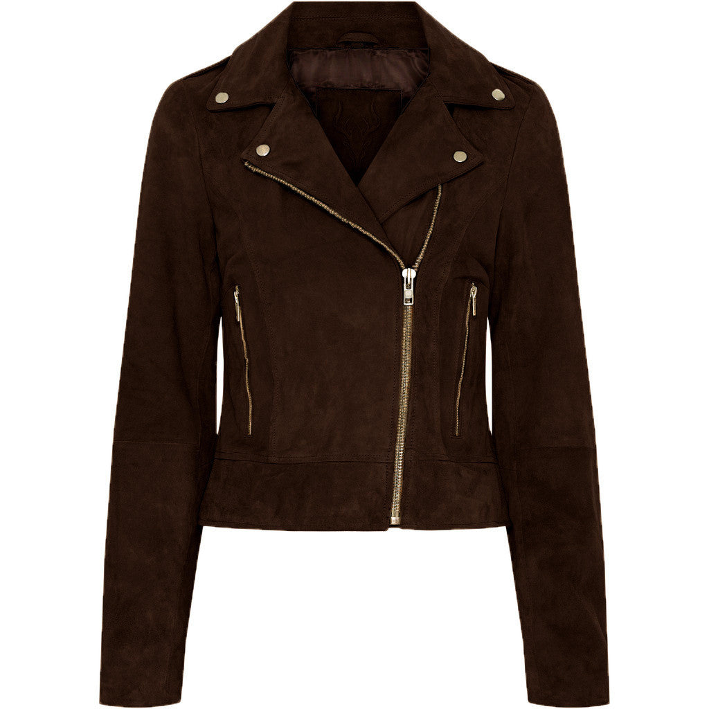 Notyz - Amsterdam bikerjakke i ruskind