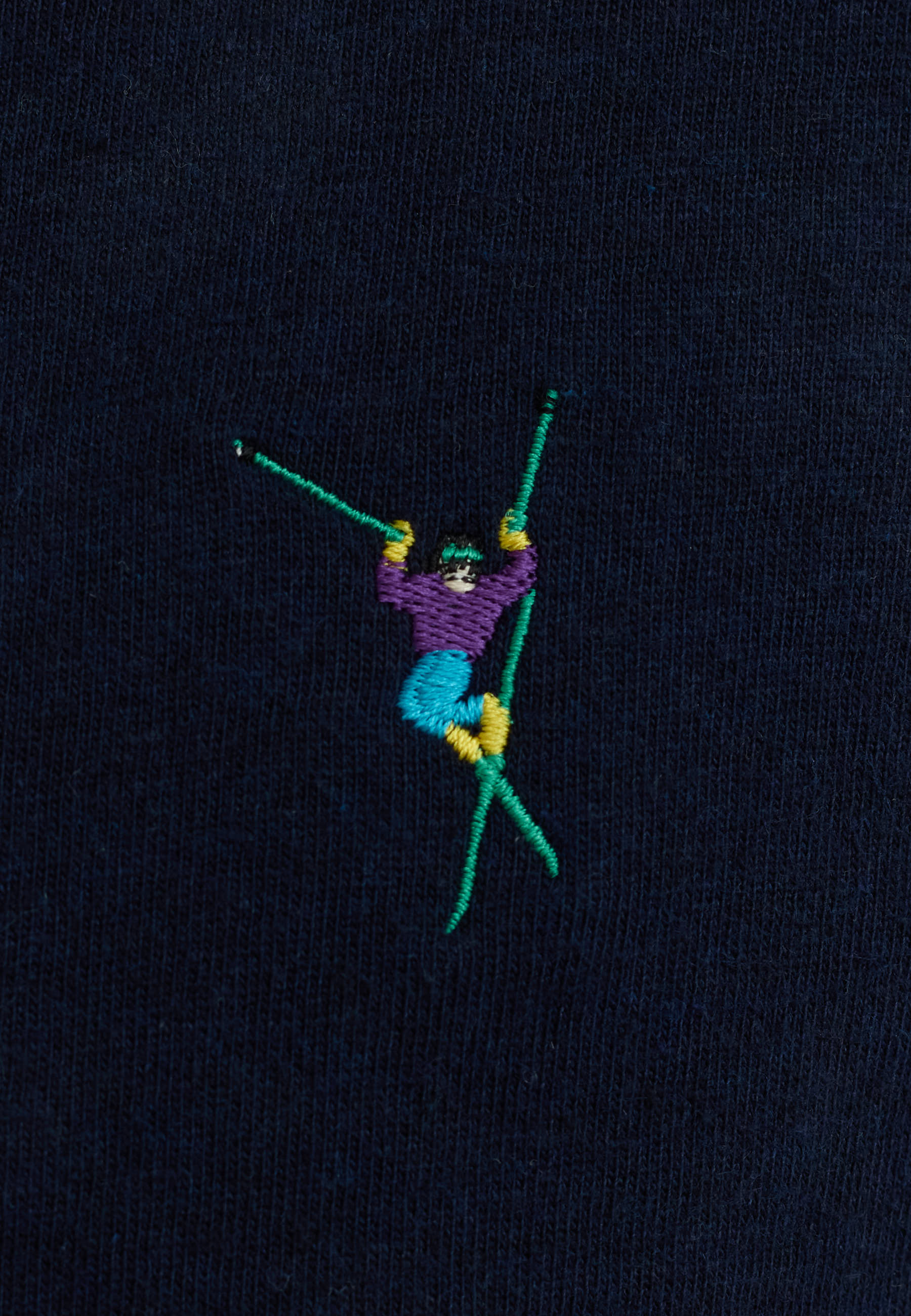Revolution - Application T-shirt i Navy Melange