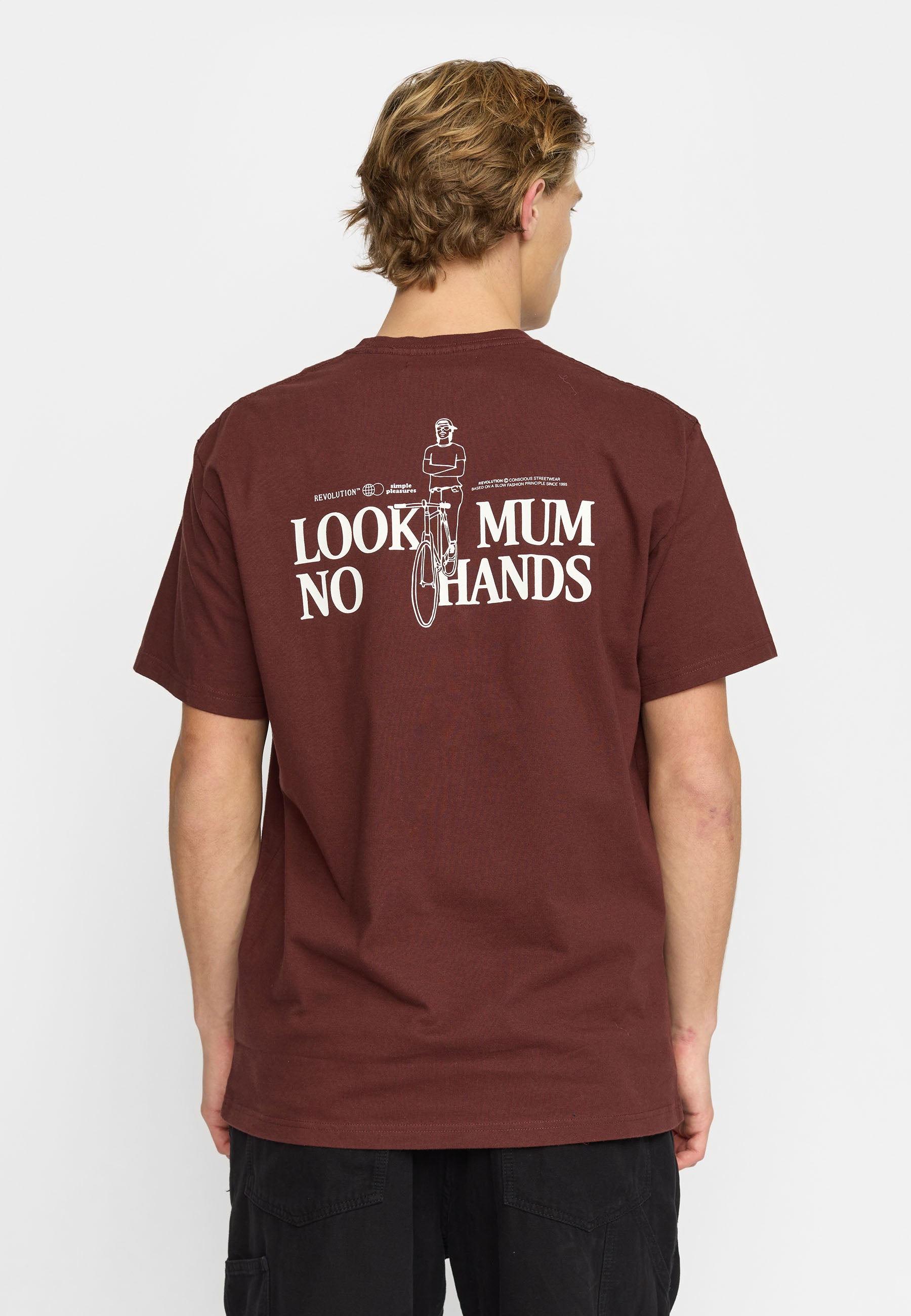 Revolution - Mum T-shirt med rygprint