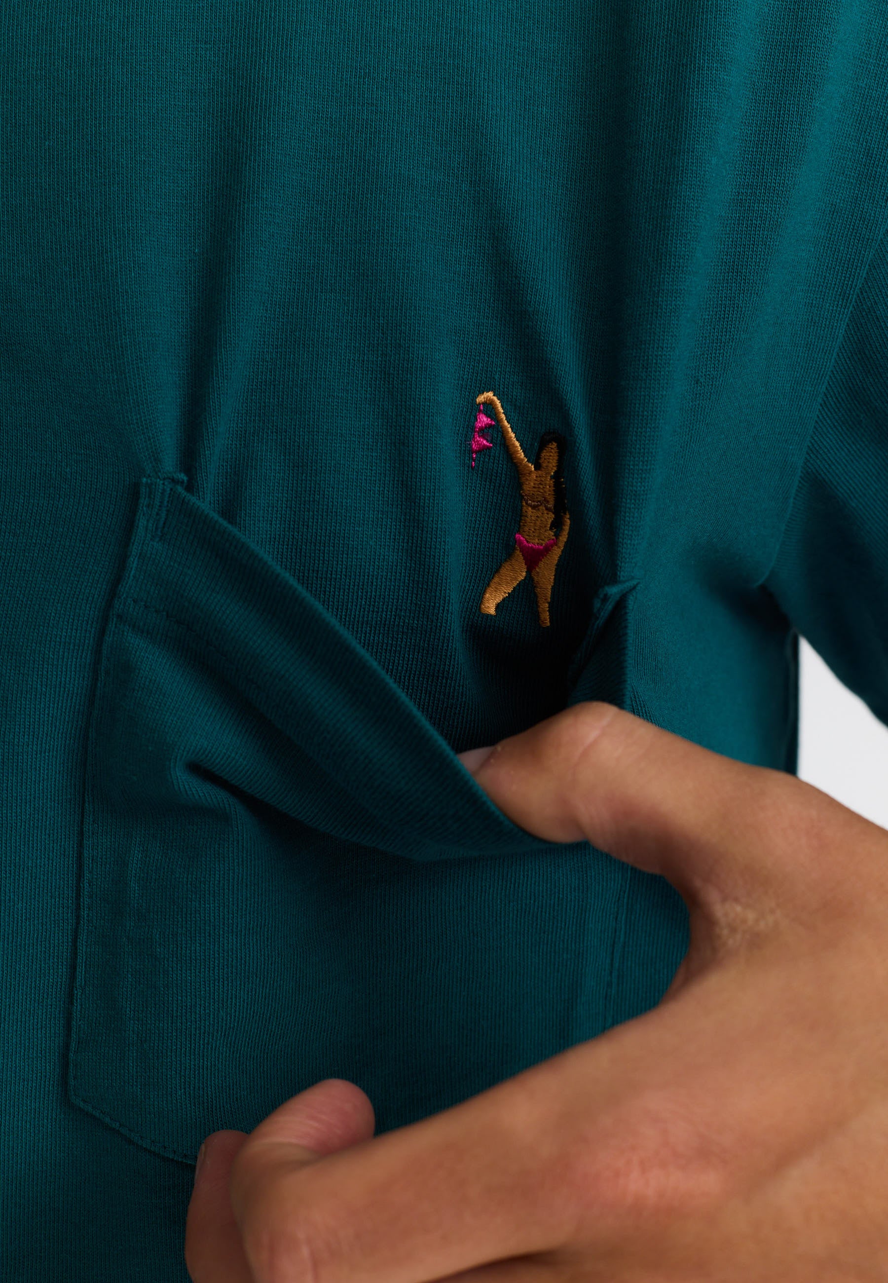 Revolution - Application tee Bra, Dark Petrol