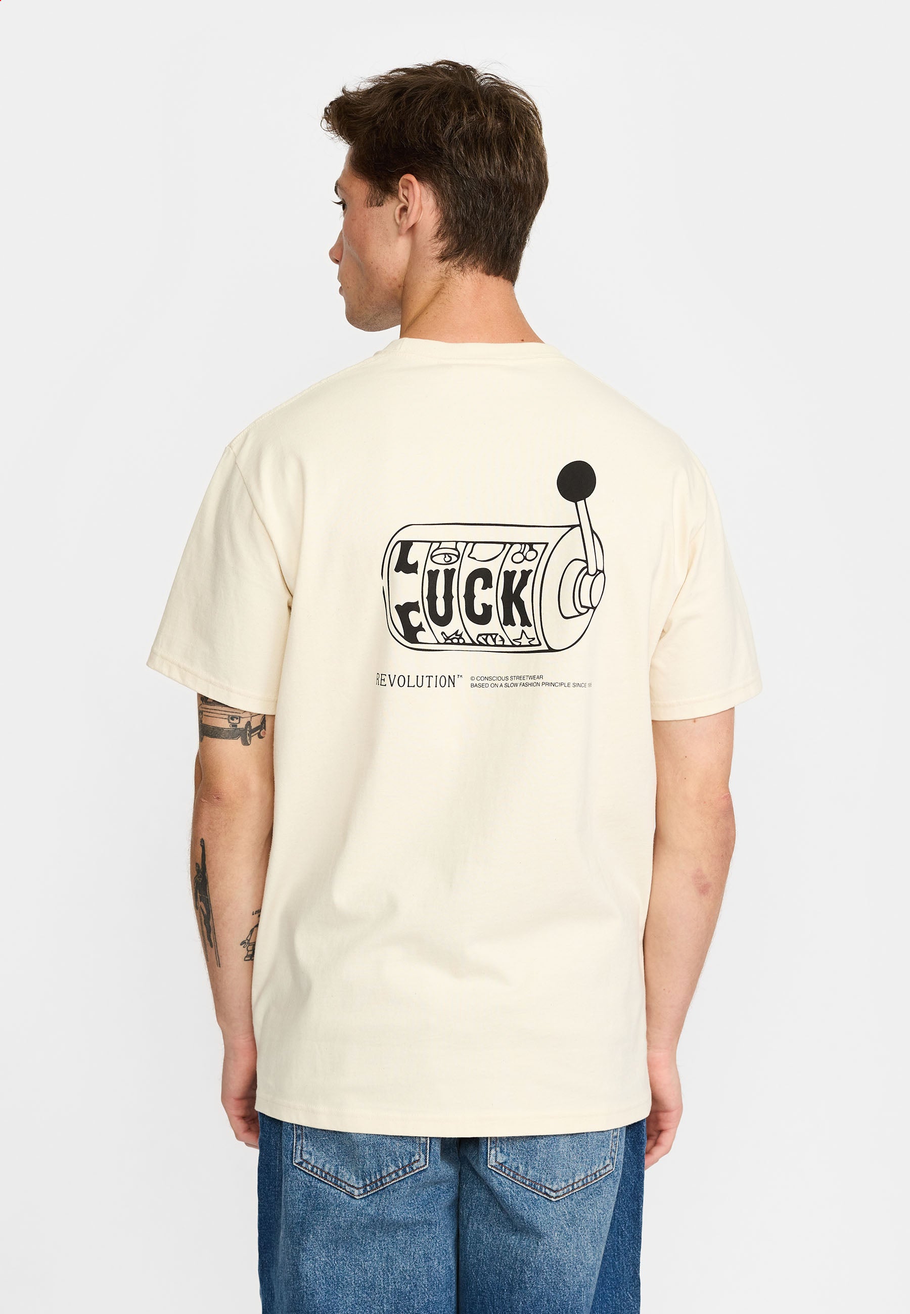 Revolution - Printed T-shirt Fuc Offwhite