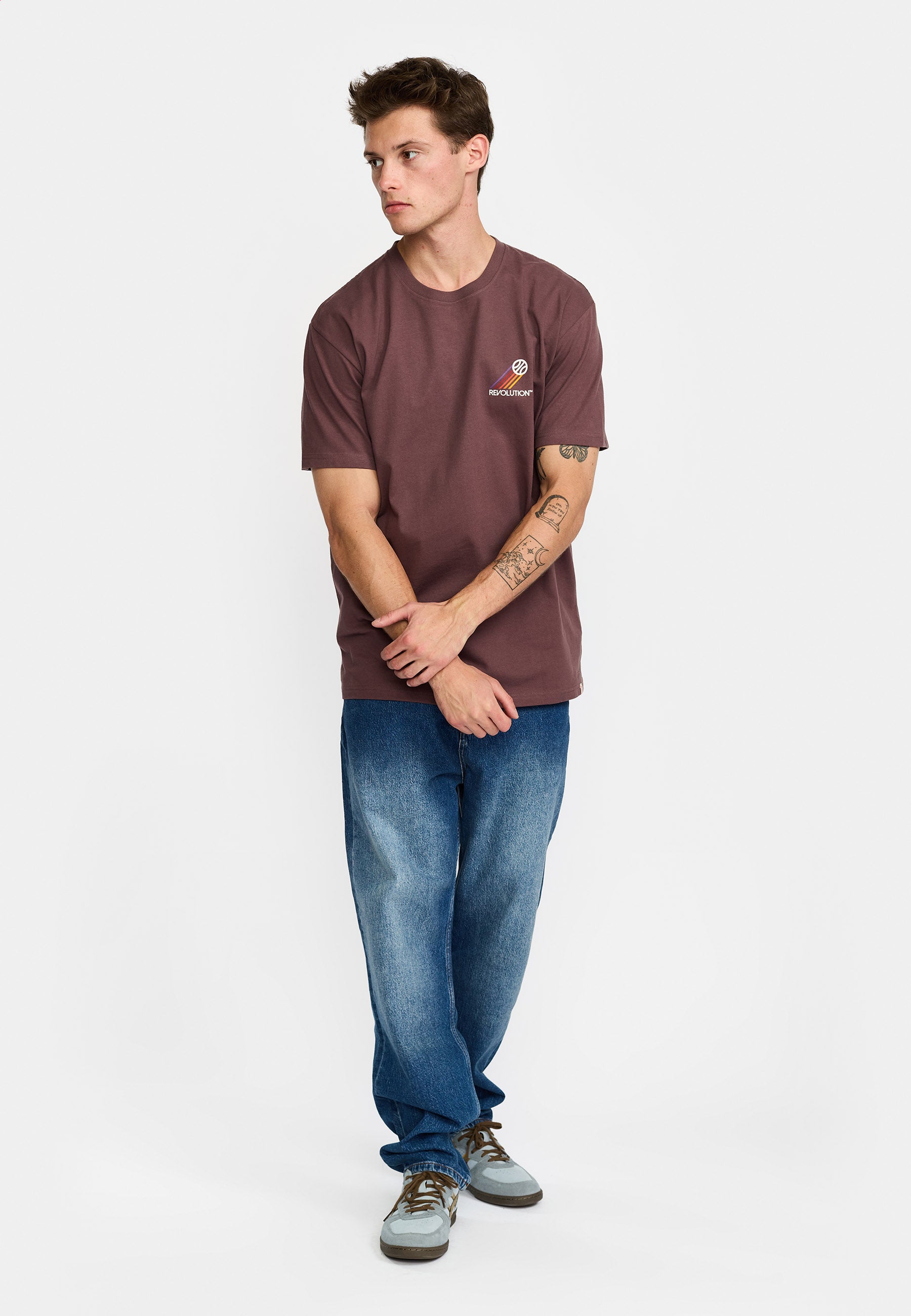 Revolution - Printed T-shirt Spo Dustpurple