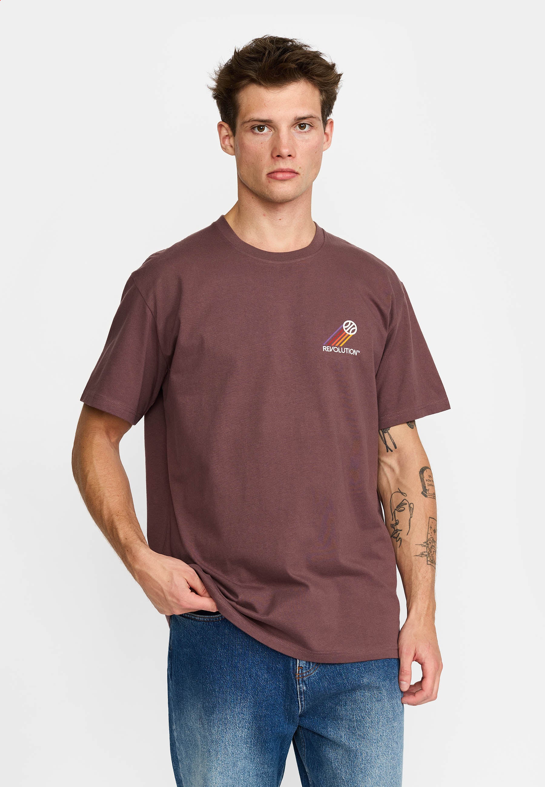 Revolution - Printed T-shirt Spo Dustpurple