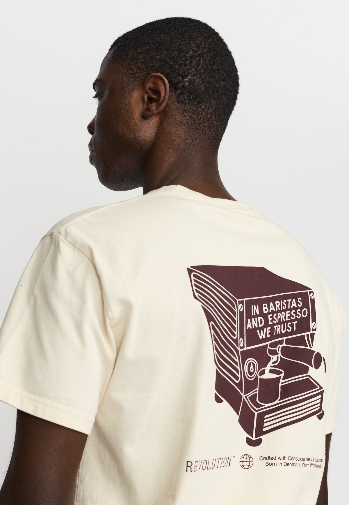 Revolution - Printed Coffee T-shirt