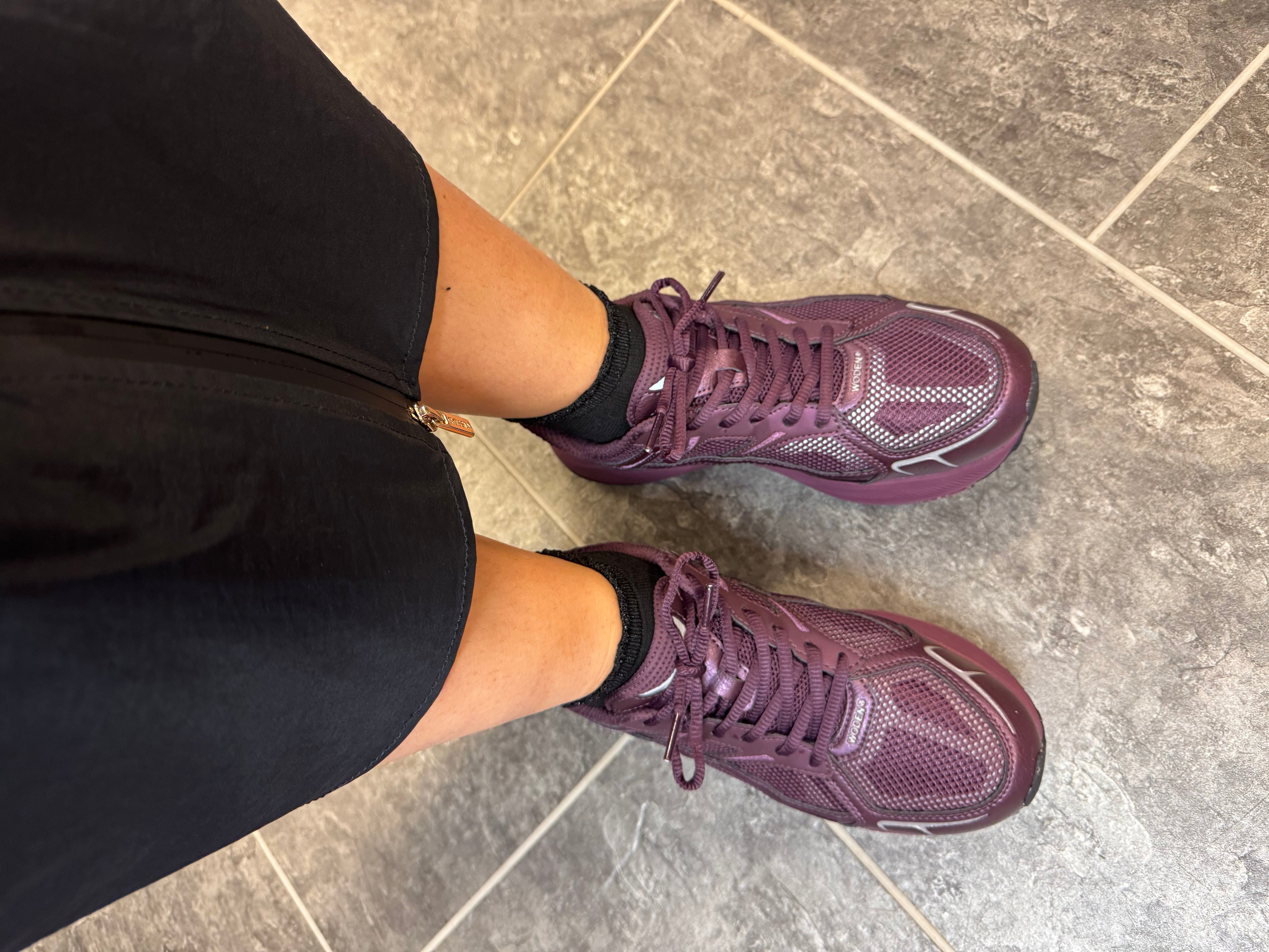 Woden - Freja Runner  Sneakers i cherry