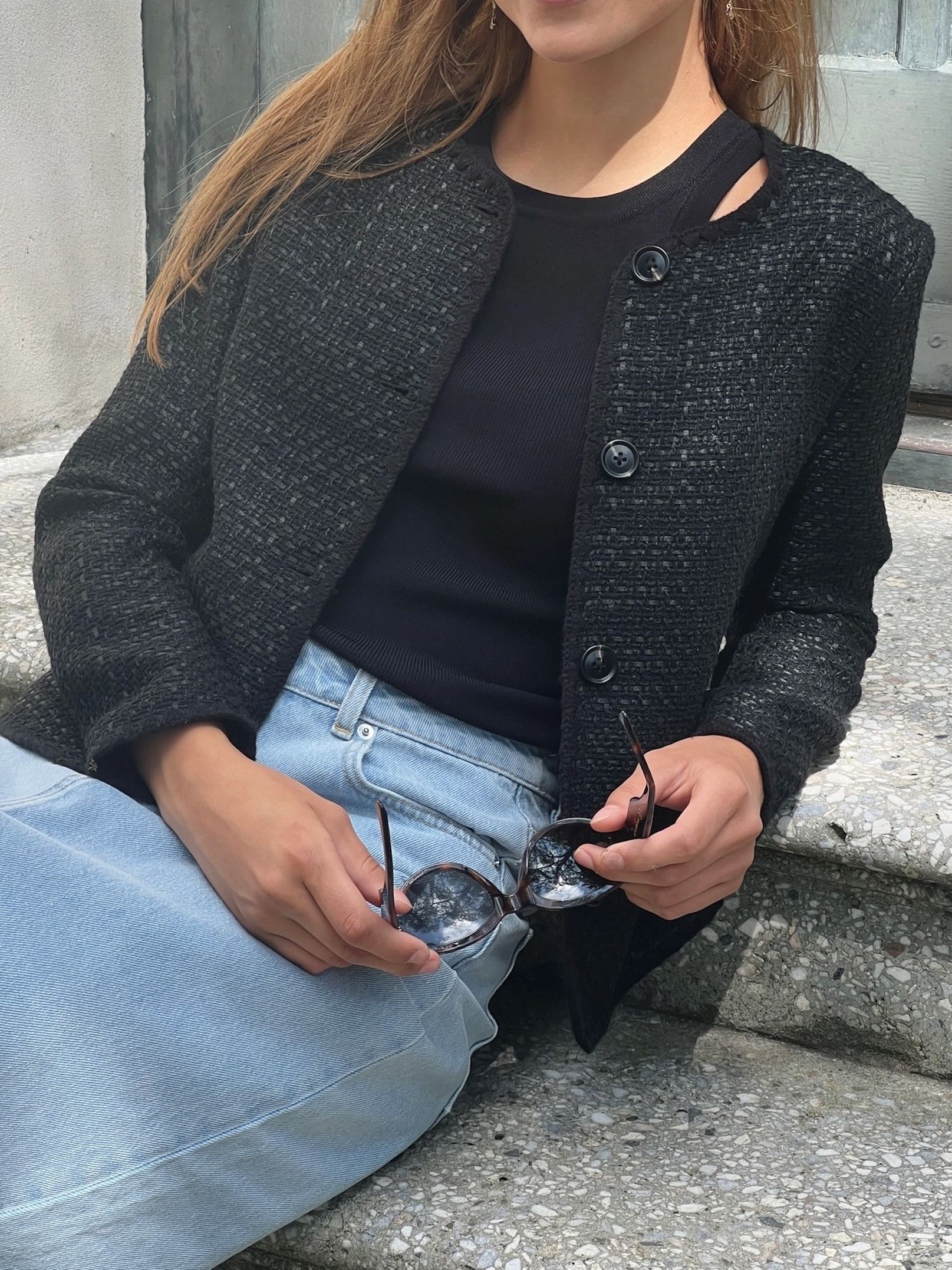 Helina Boucle jakke fra Neo Noir