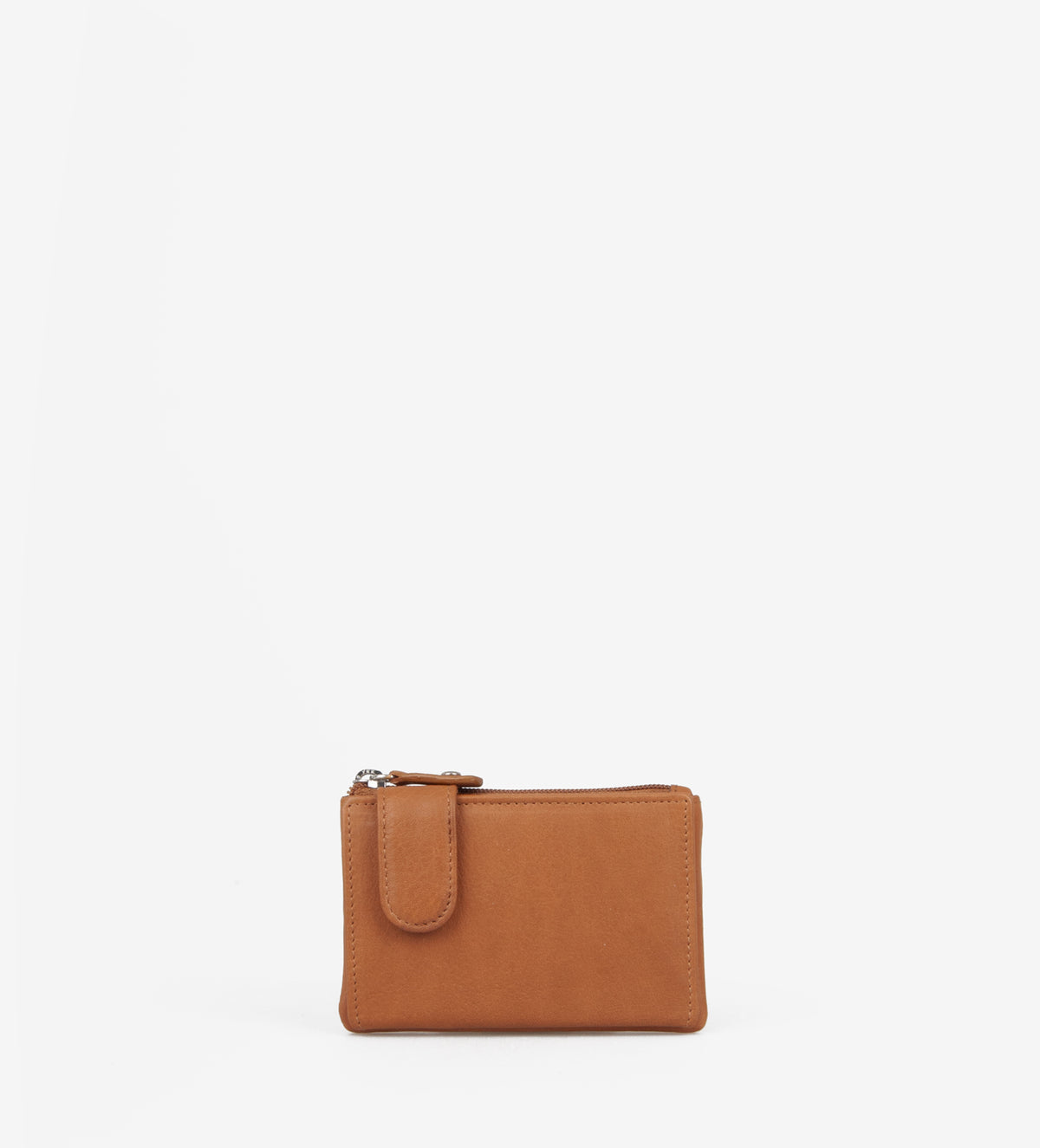 Mini Pung med Nøglering - Cognac