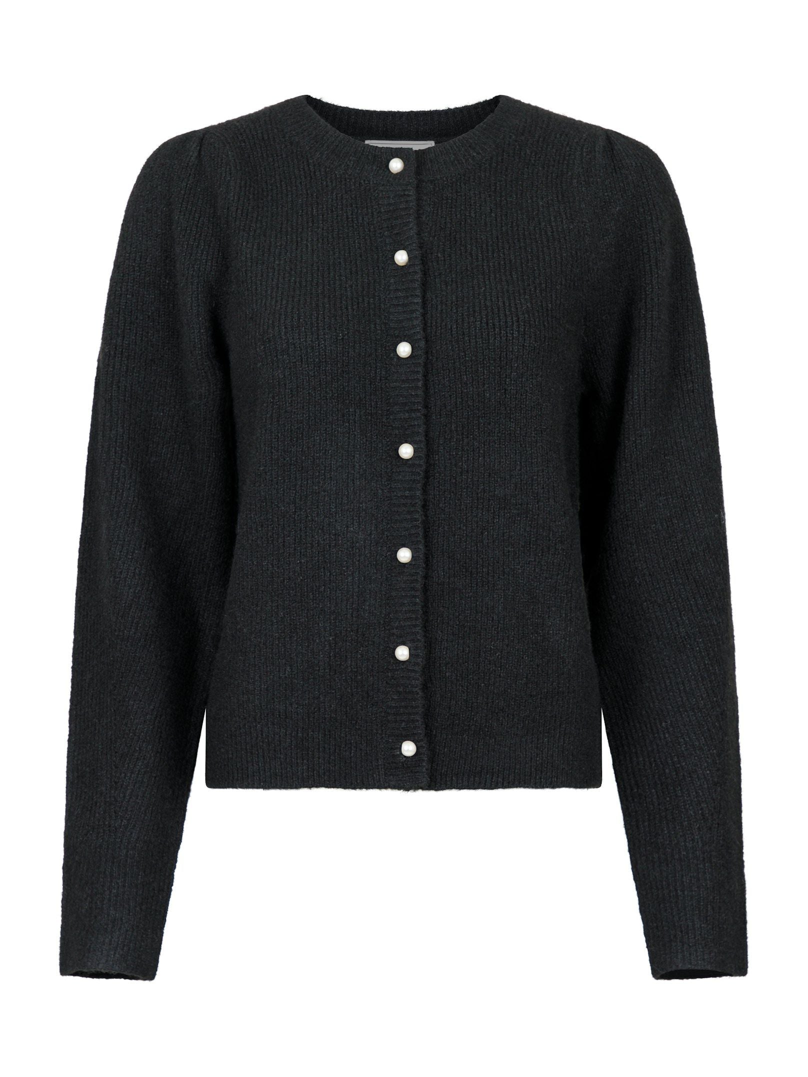 Neo Noir Nuna strik cardigan sort