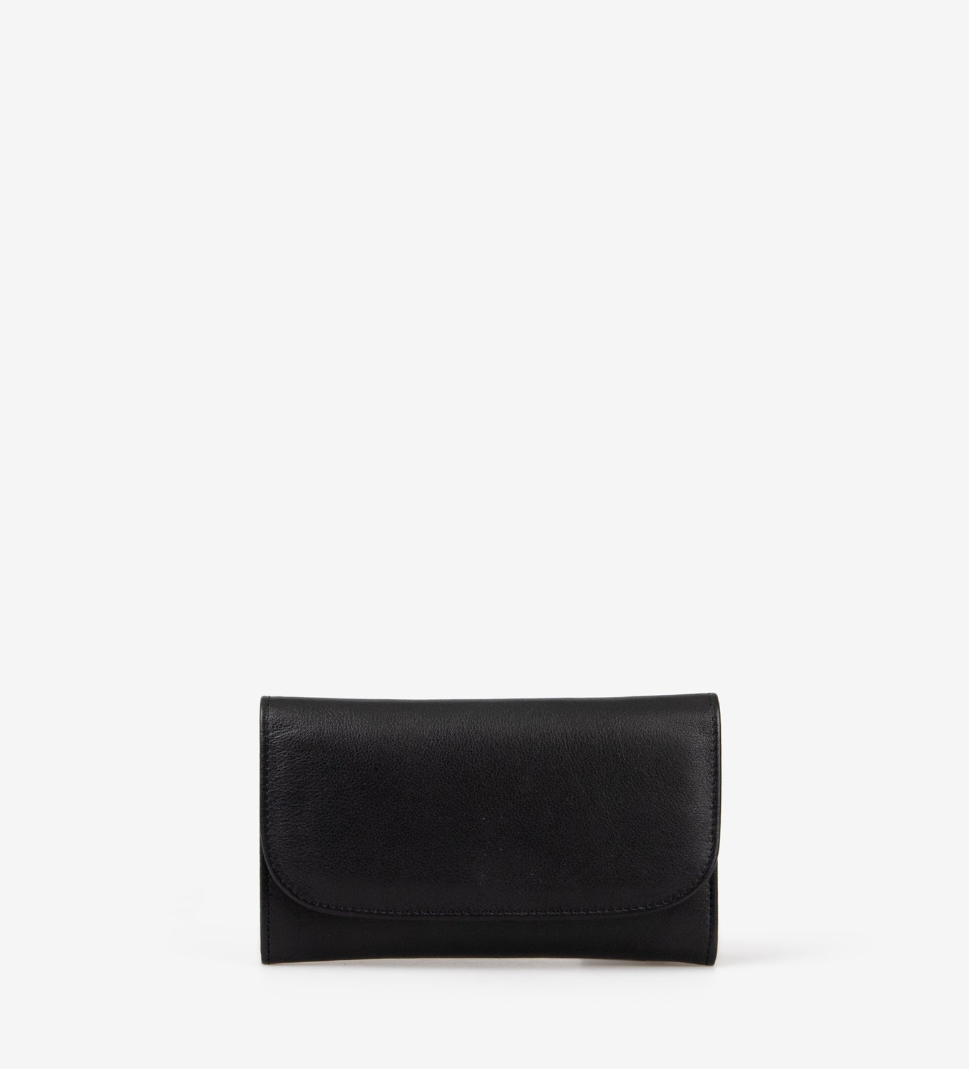 Treats Ragna Pung i Sort – Foldbar Skindpung med Elegant Udtryk