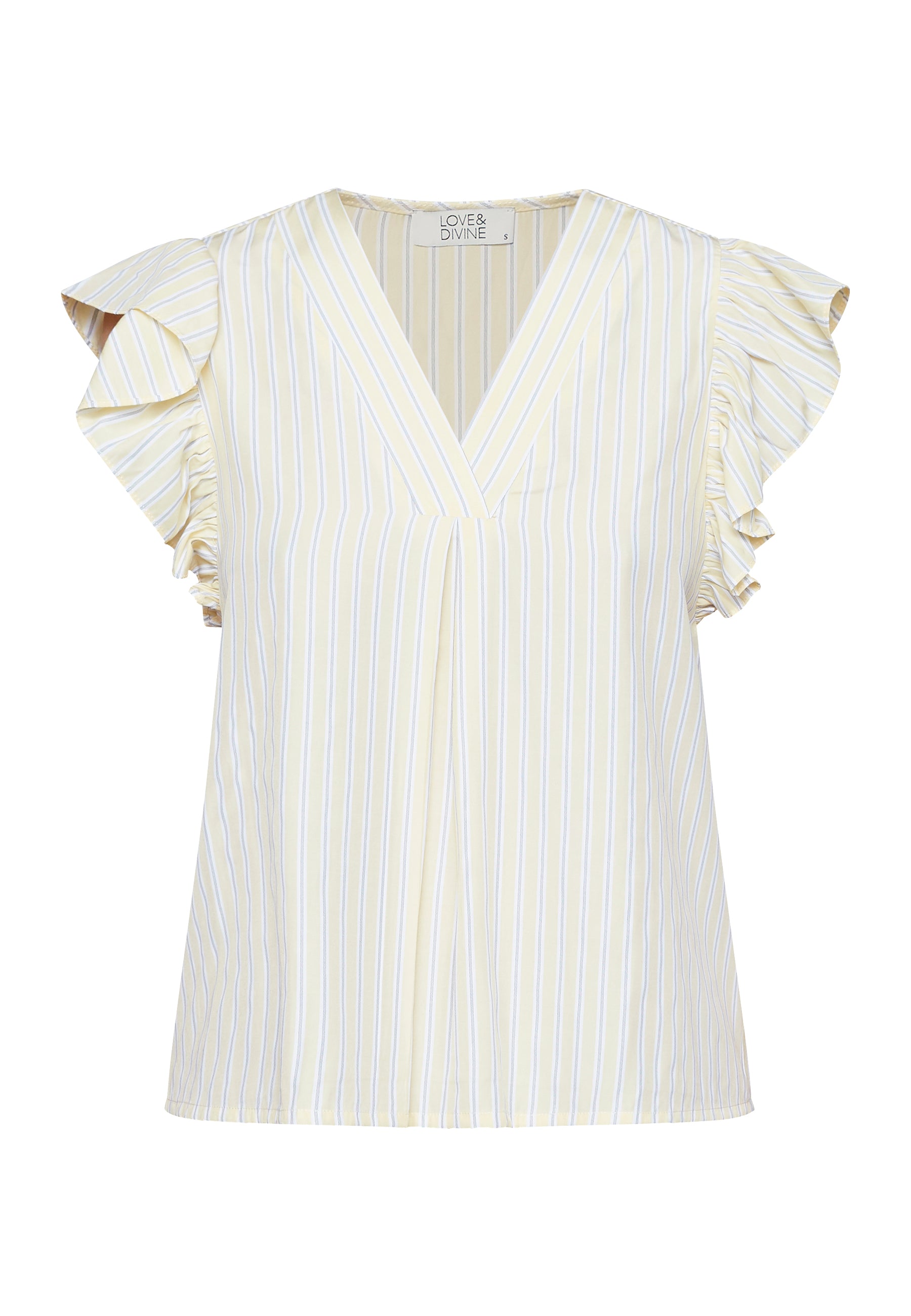 Love&divine Love1382 Top – Banana Stribe Sommertop