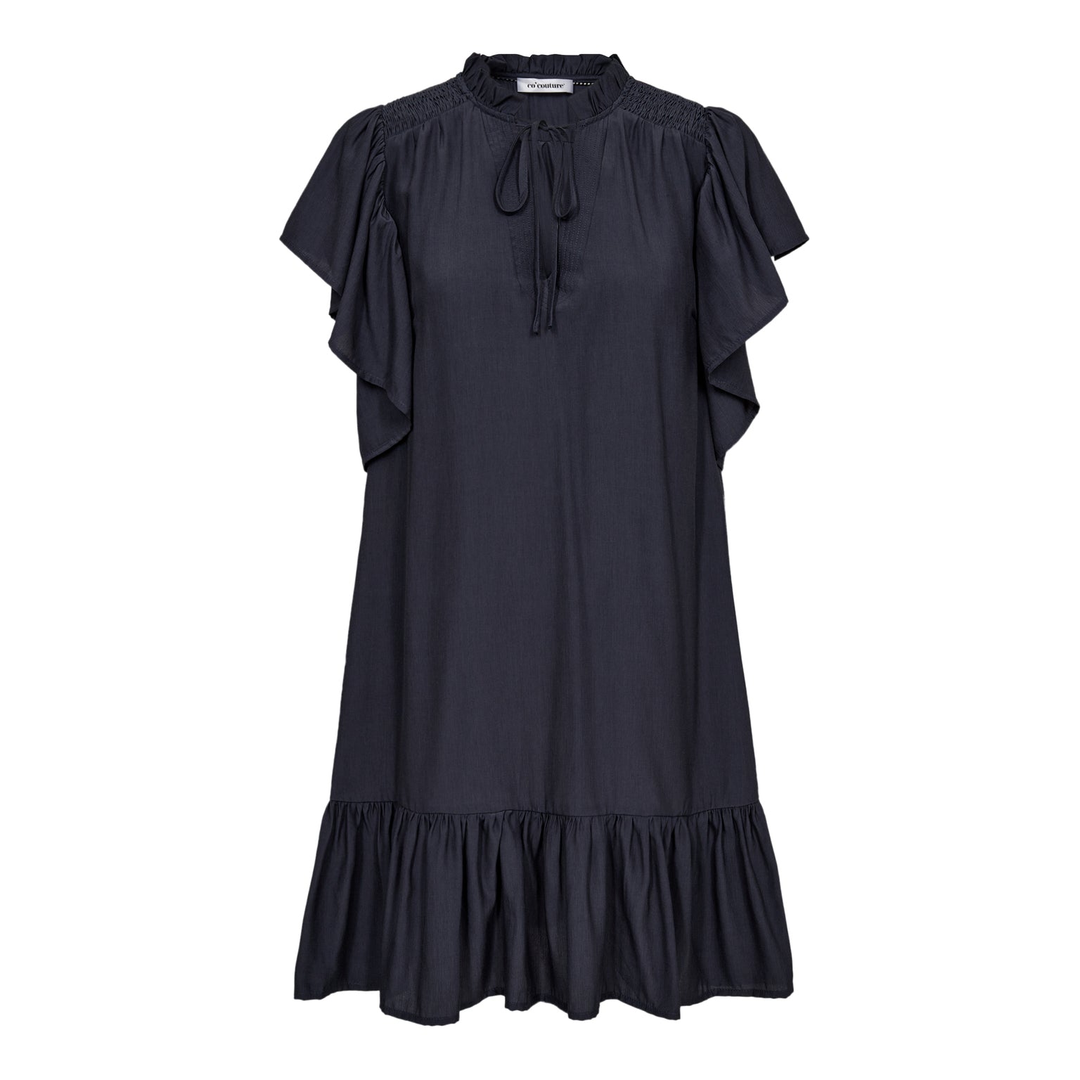 Co'Couture - ToraCC Frill Dress, Ink
