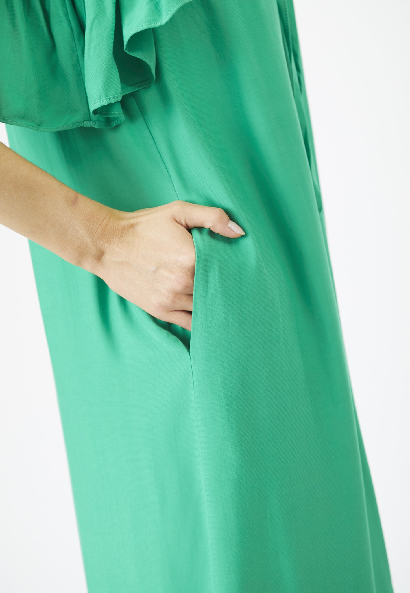 Co'Couture - SunriseCC Frill Dress, Grøn