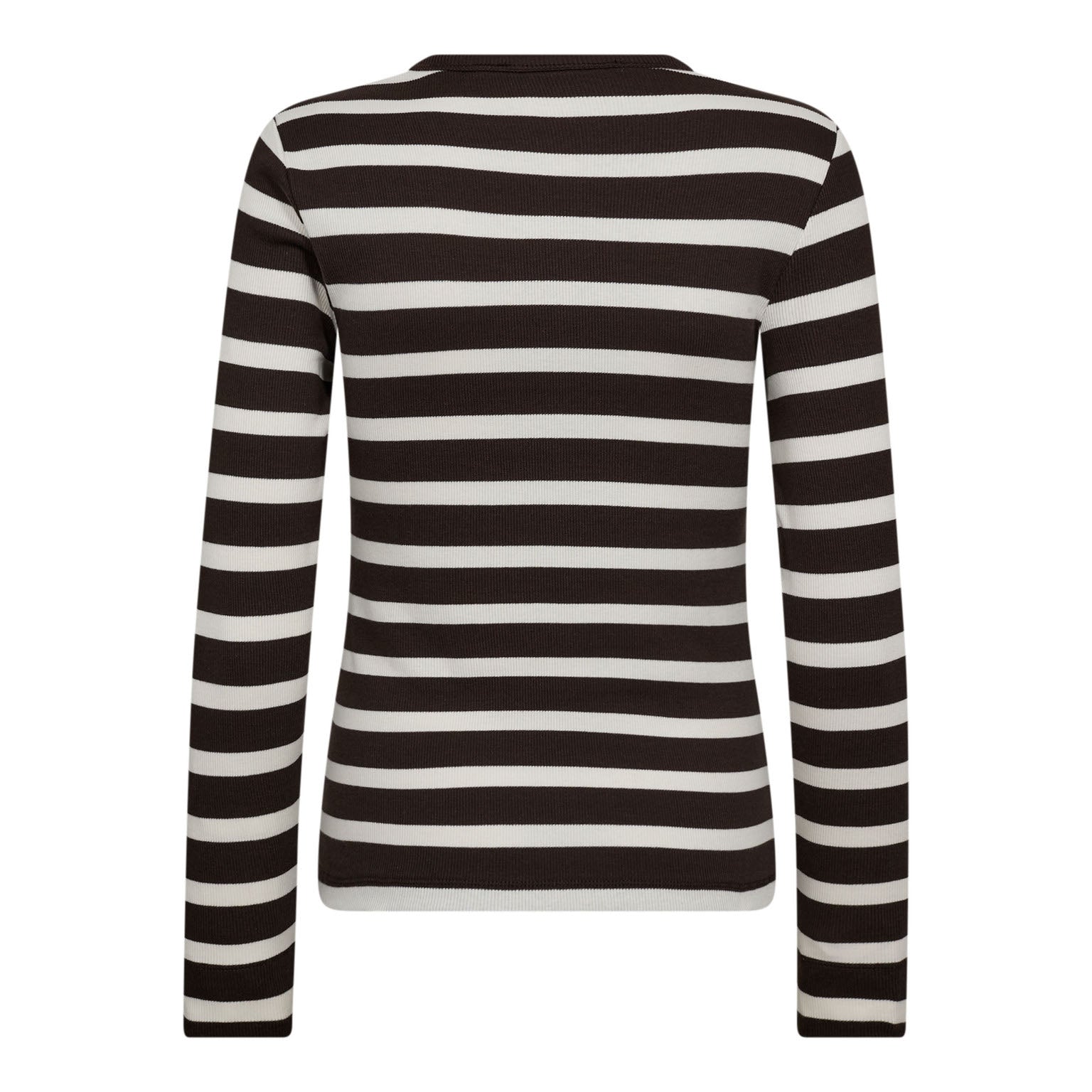 Co' Couture - GrannyCC Rib Bluse i Brun/creme