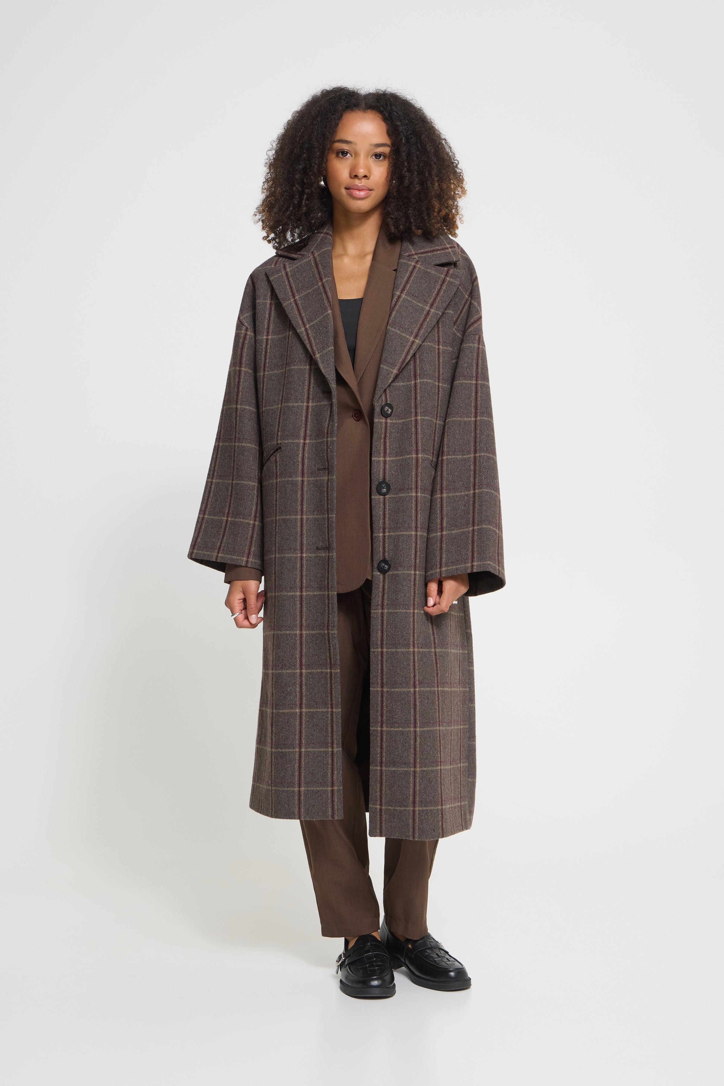 Ichi - IHEmmalu Jakke Brown Check