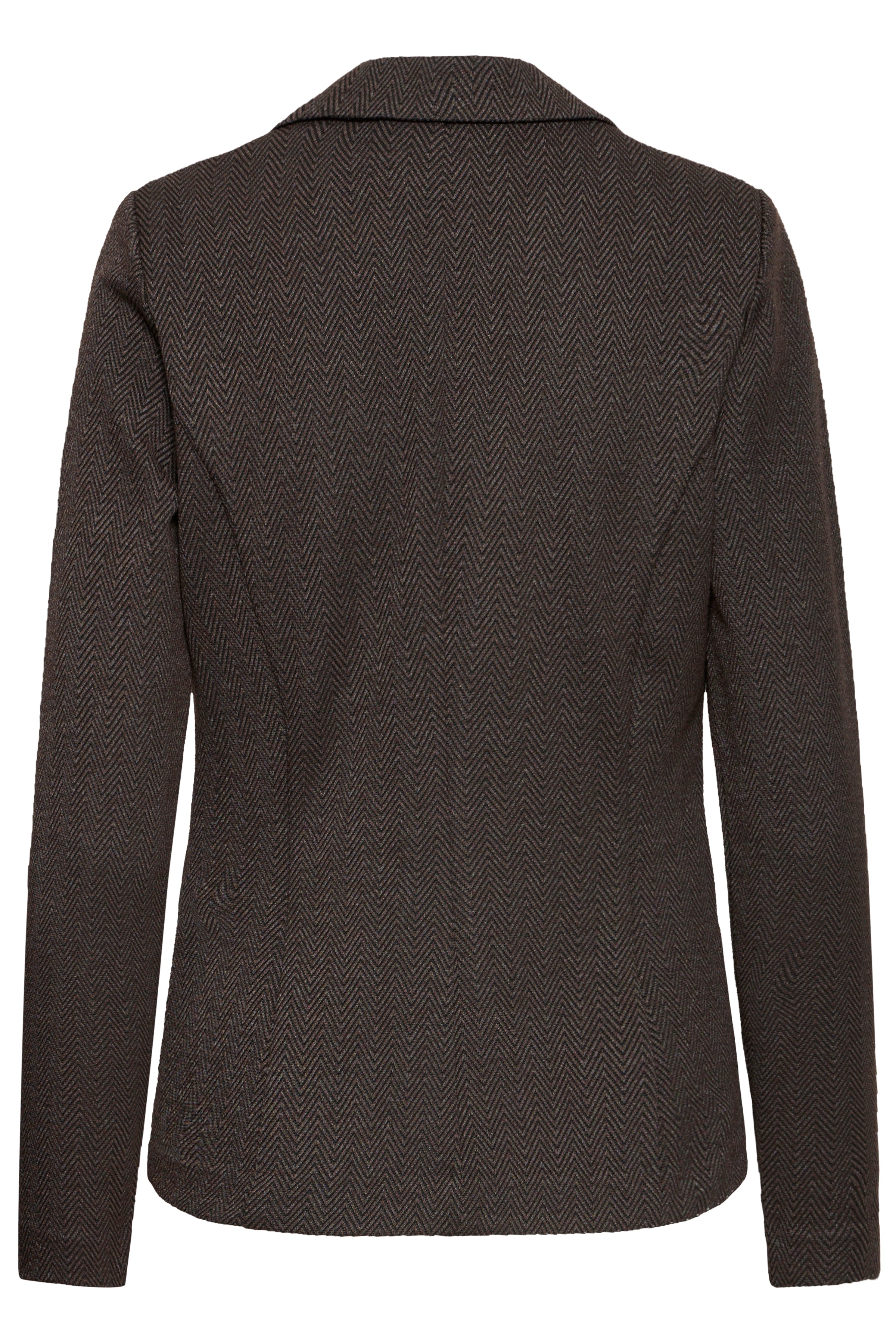 Ichi - IHKate jaquard blazer i mørkebrun