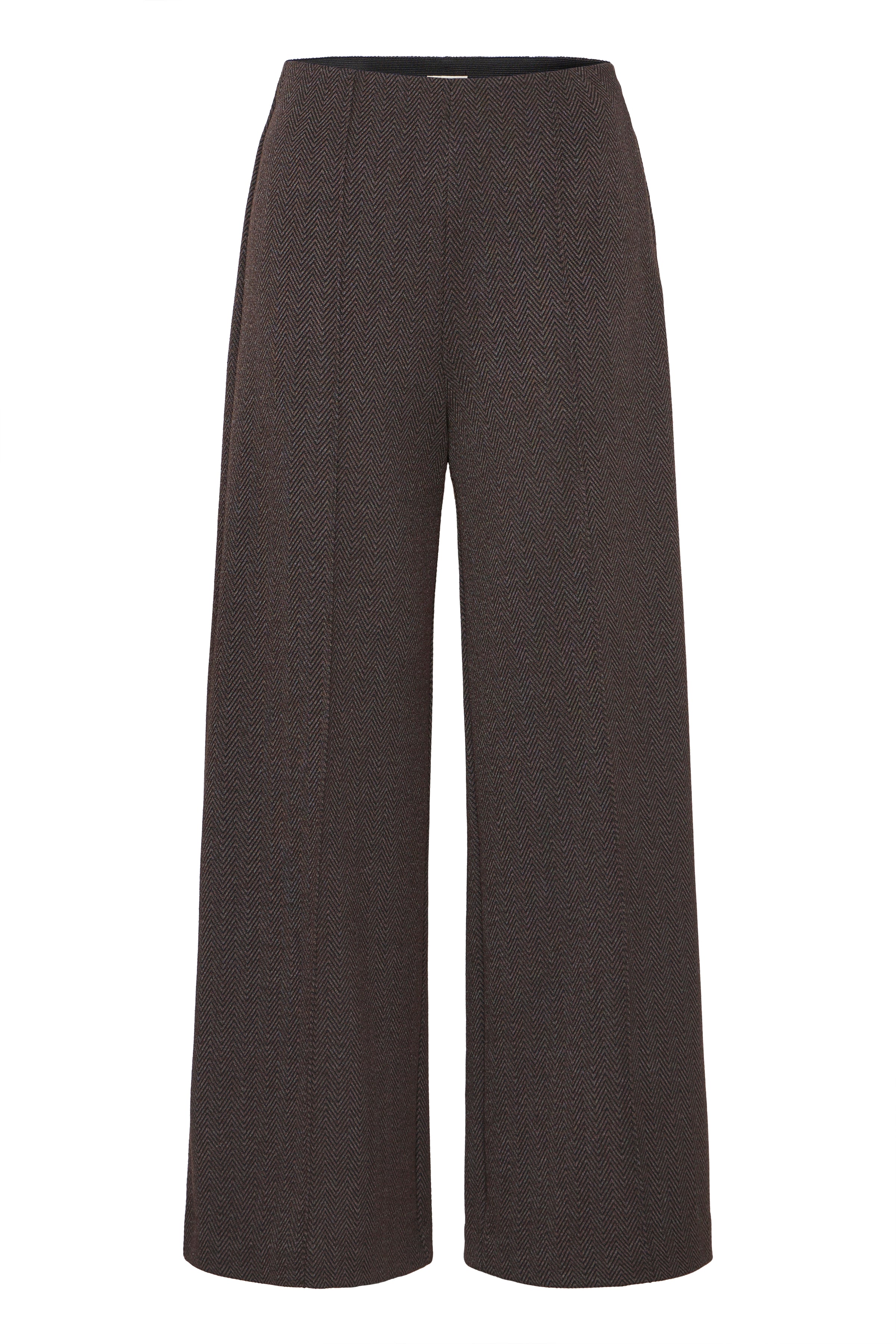 Ichi - IHKate Jacquard Bukser i mørkebrun