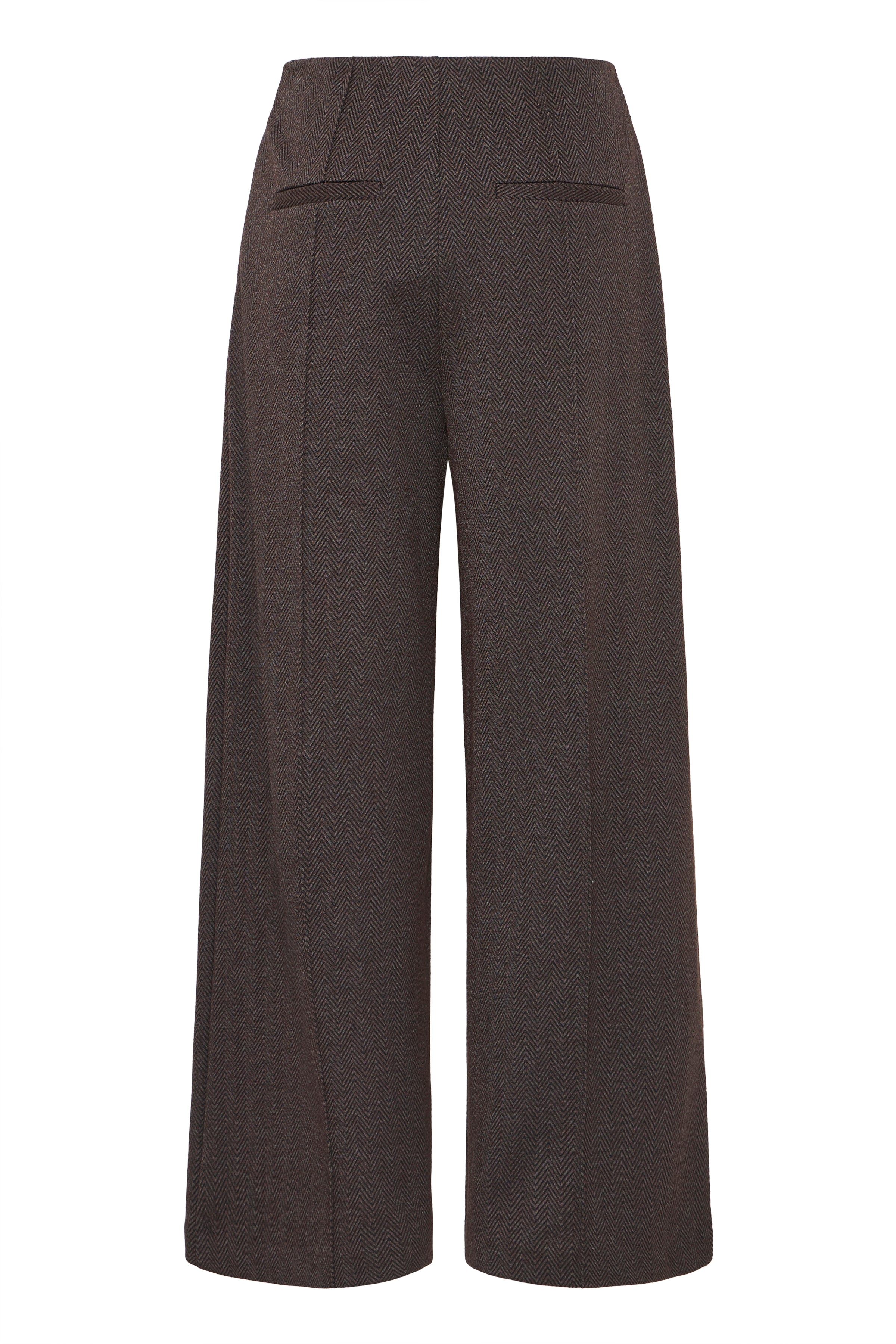 Ichi - IHKate Jacquard Bukser i mørkebrun