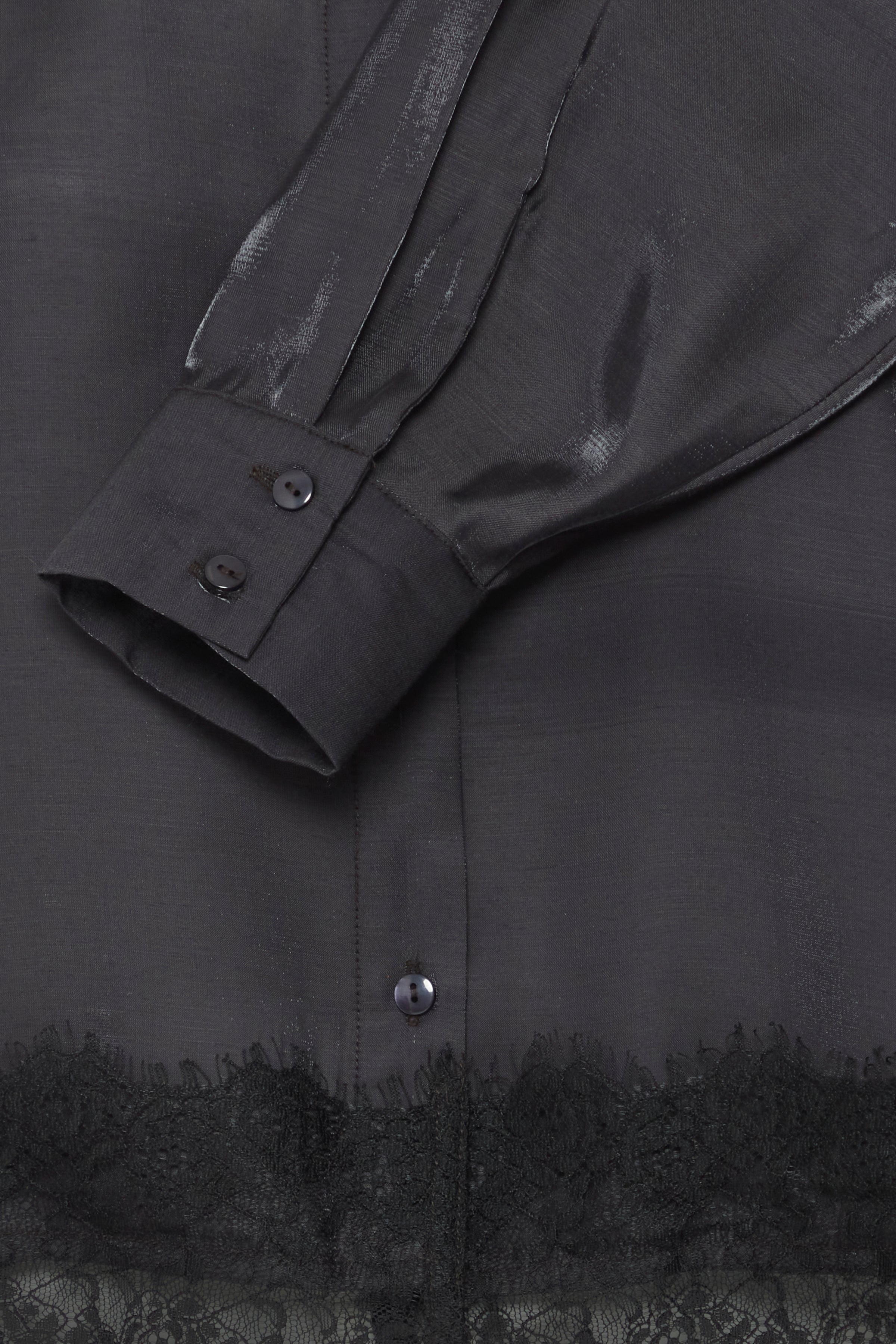 Ichi - IHUzima Skjorte med blondekant