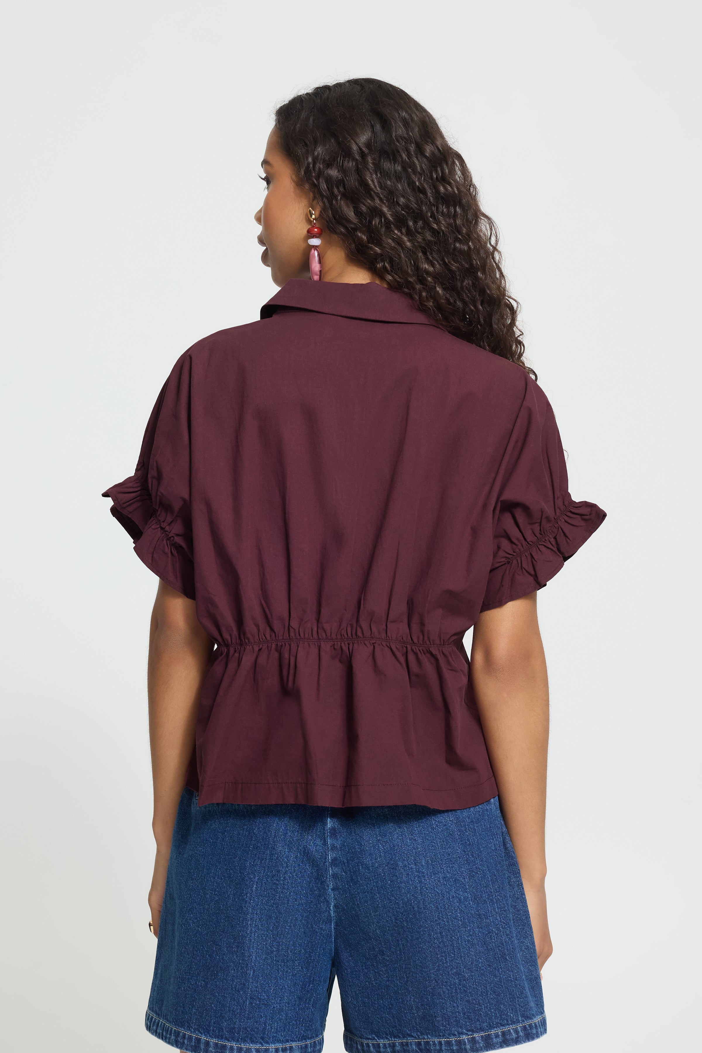 Ichi - IHSami Shirt i Wine Red
