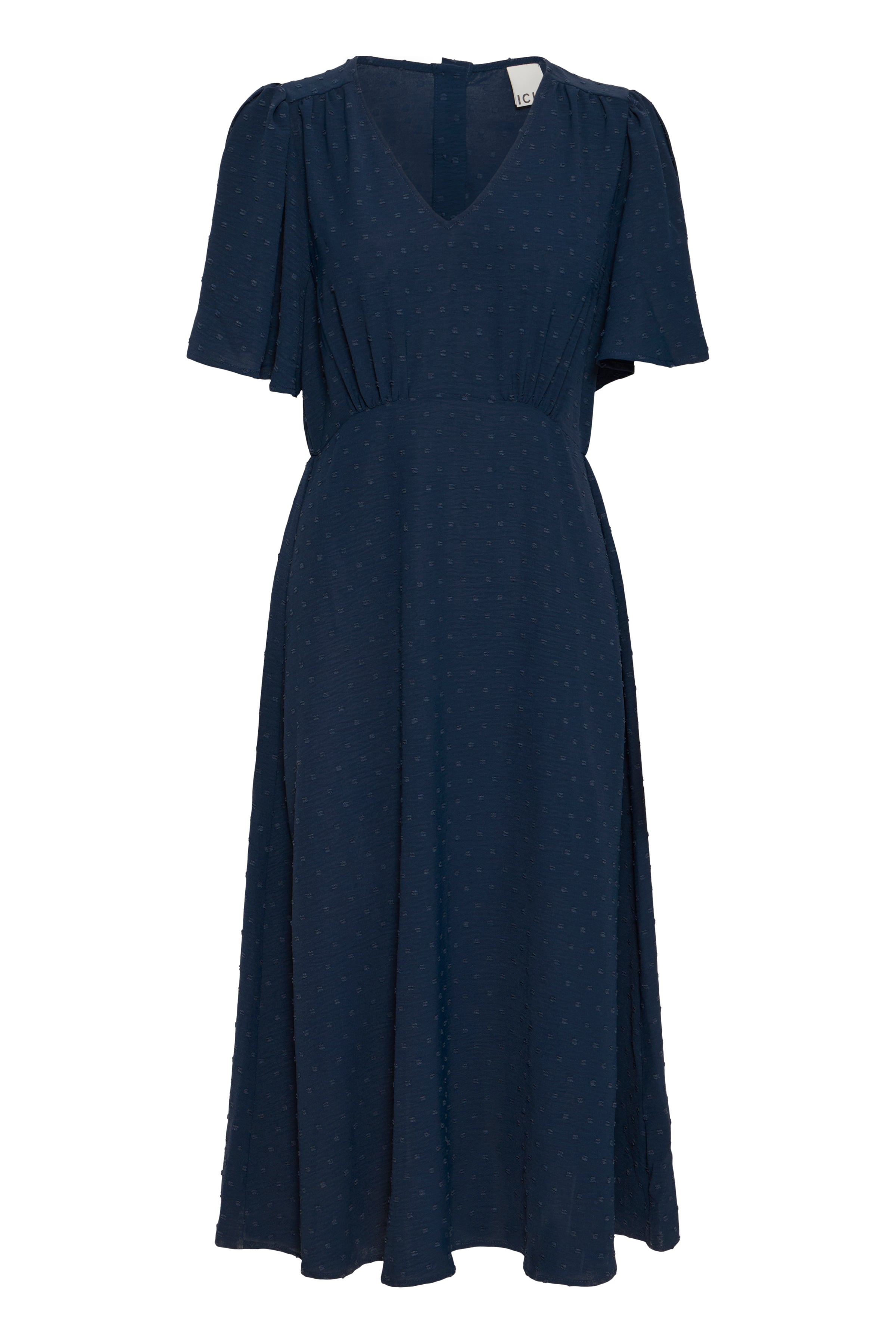 Ichi IHZabby Kjole – Navy Kjole med Elegant Fald