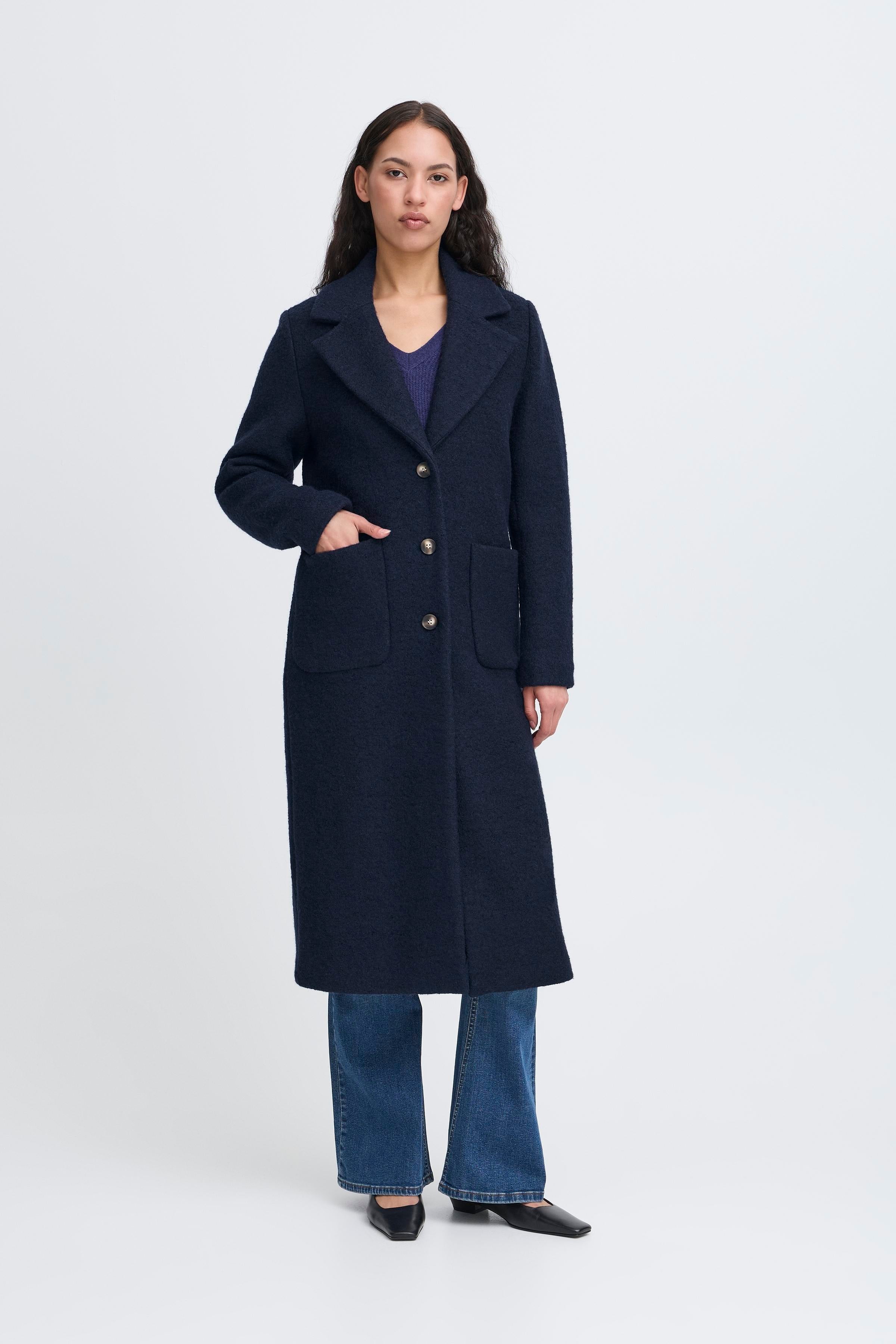 Ichi - IHStipa Uldjakke i navy