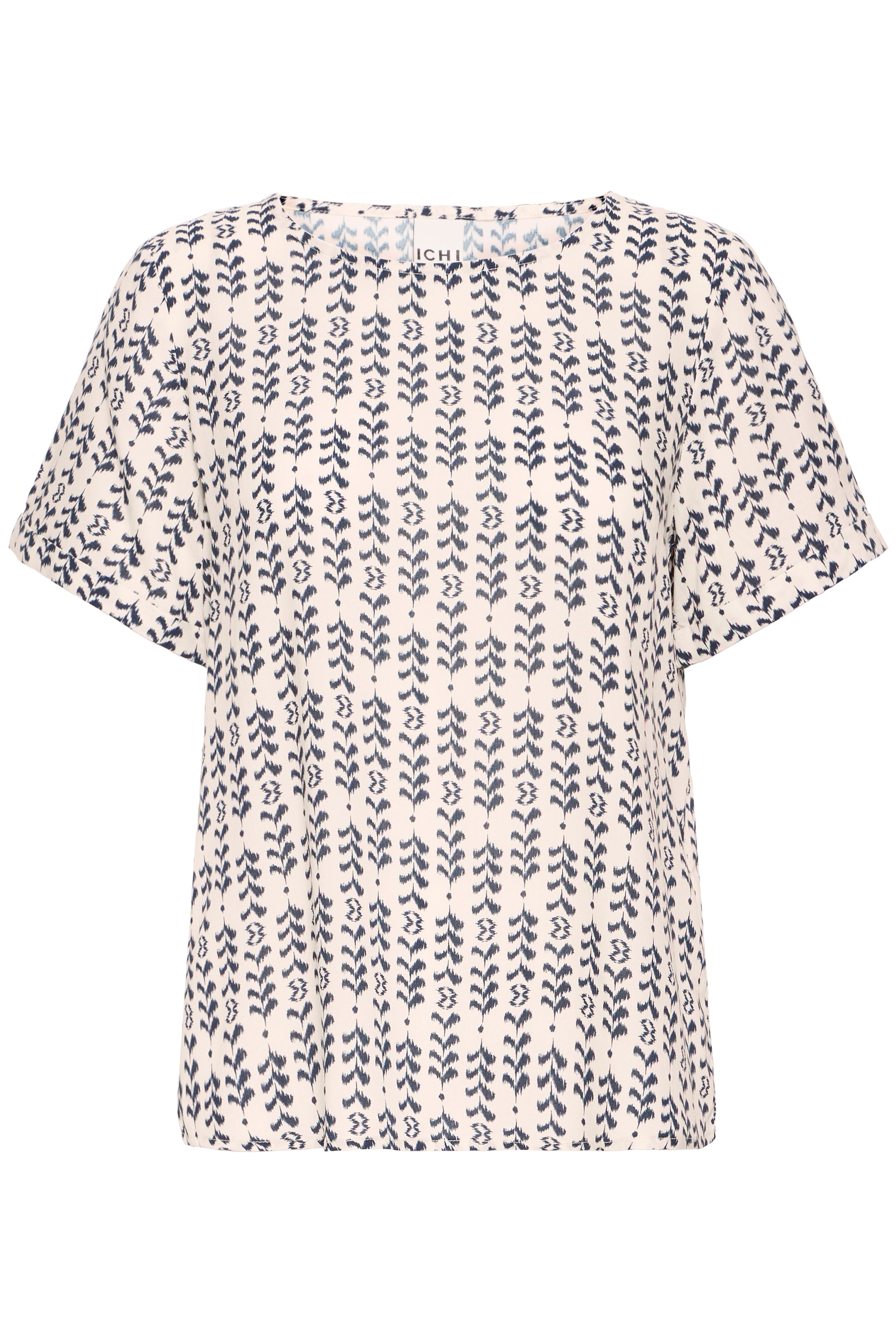 IHVERA Top fra ICHI – Birch Ikat Stripe