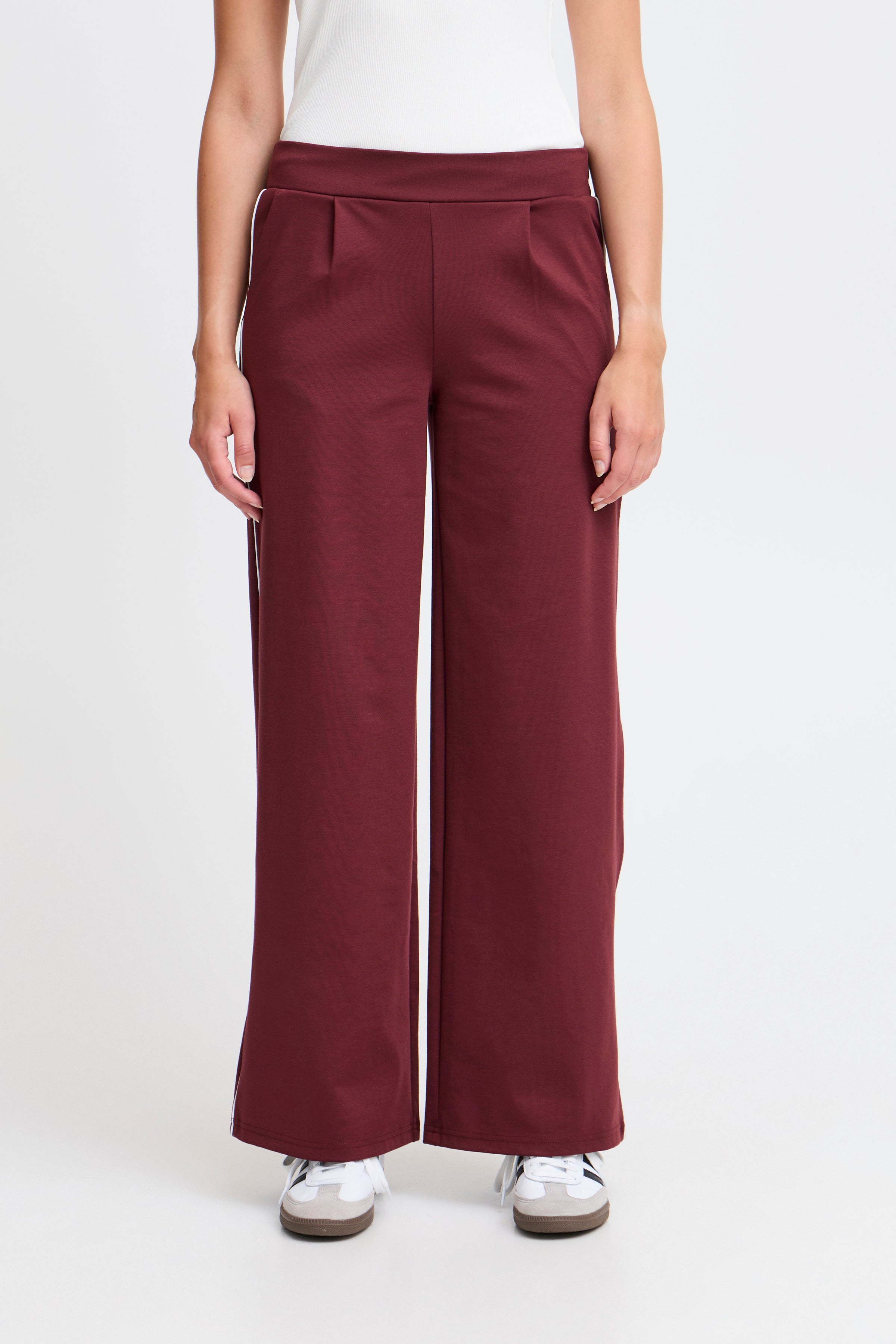 Ichi IXKate Wide pant, bordeaux