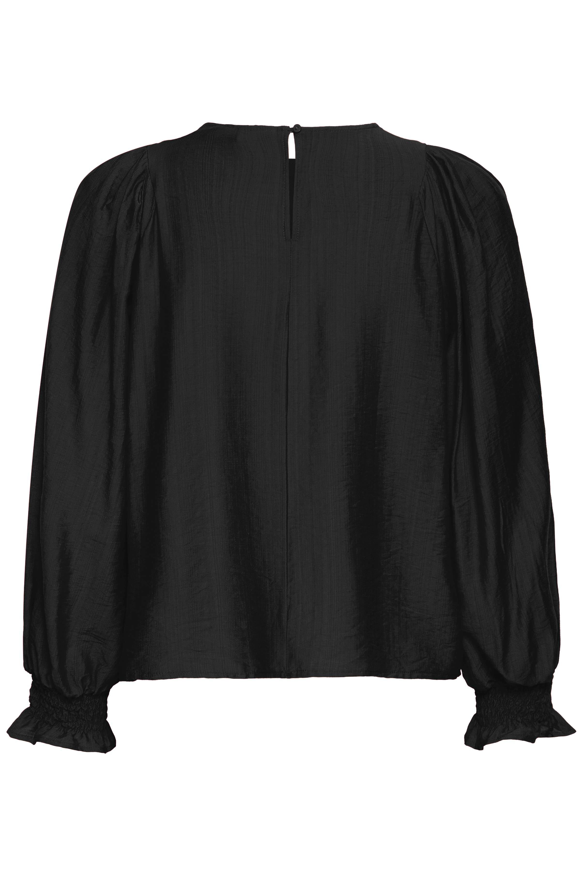 Ichi - IHWilma bluse i sort