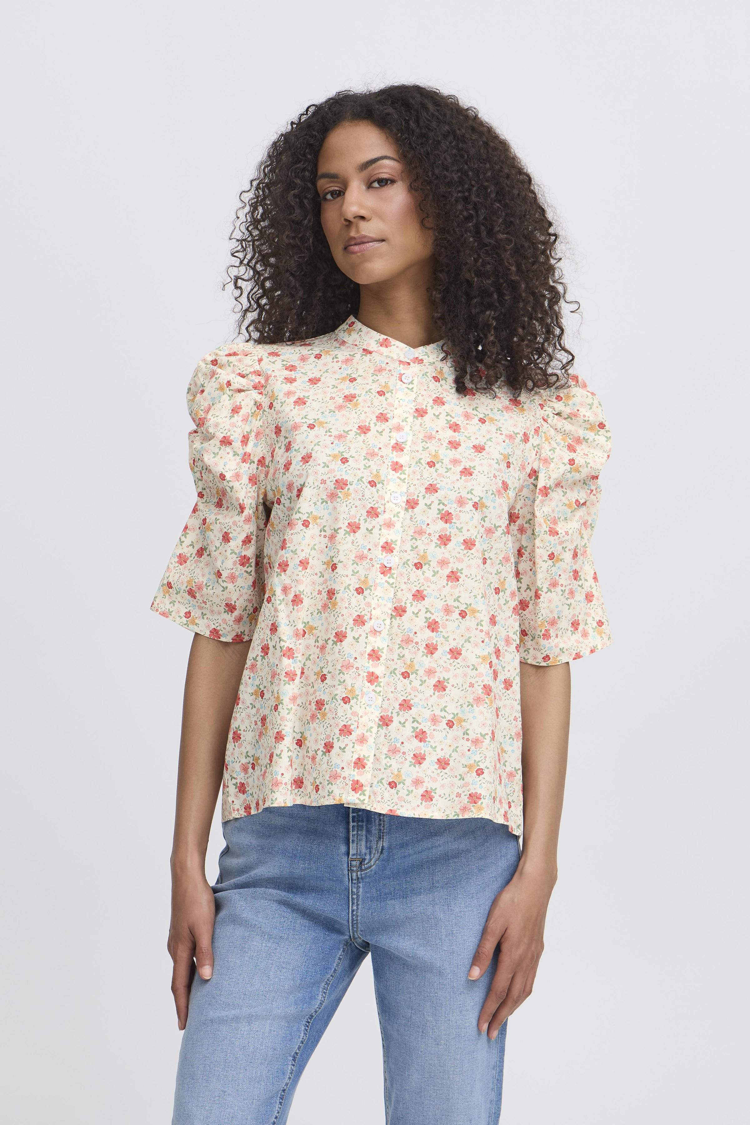 IHXAsdis – Bluse med rødt blomsterprint fra ICHI