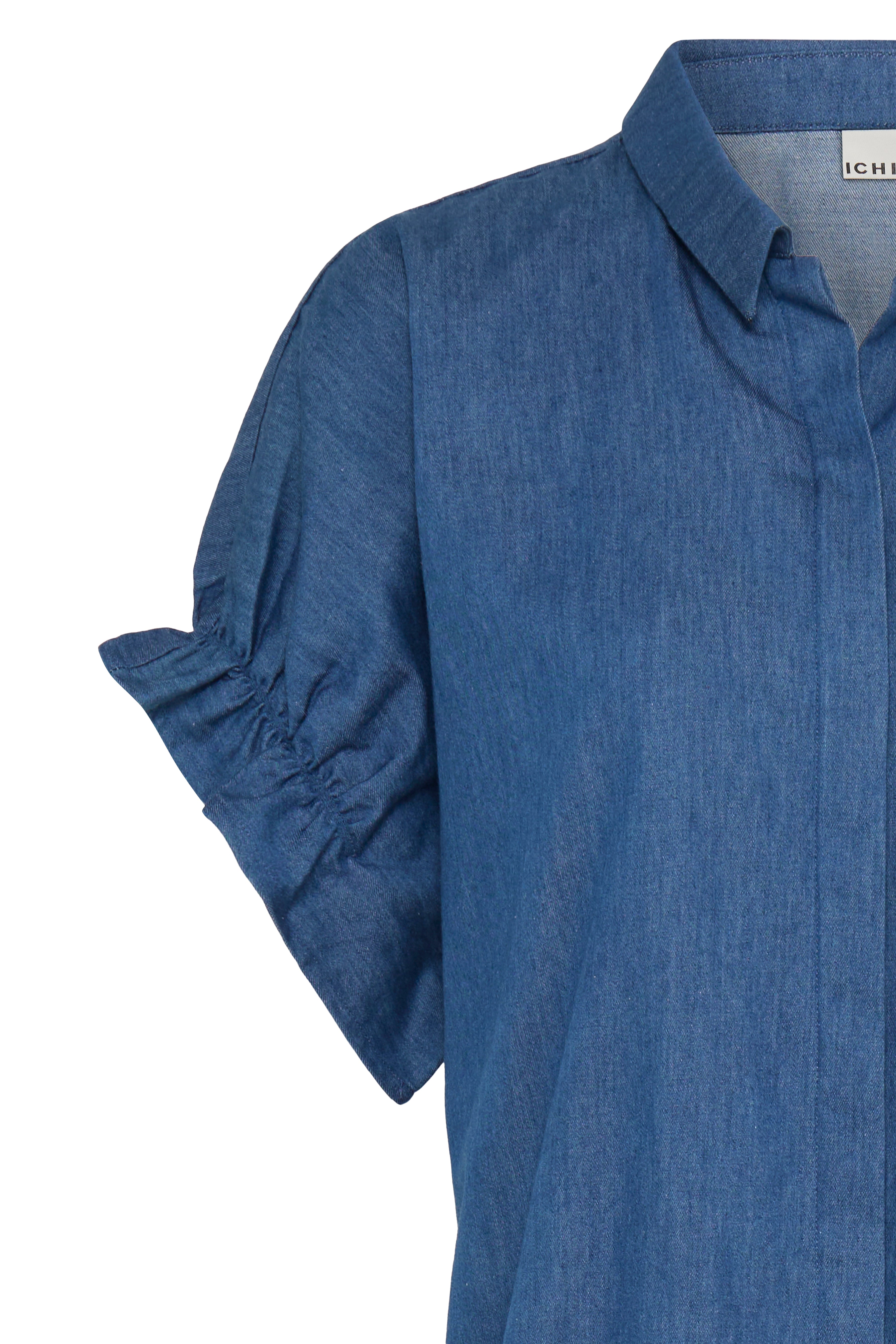 Ichi - IXSami skjorte i blå denim