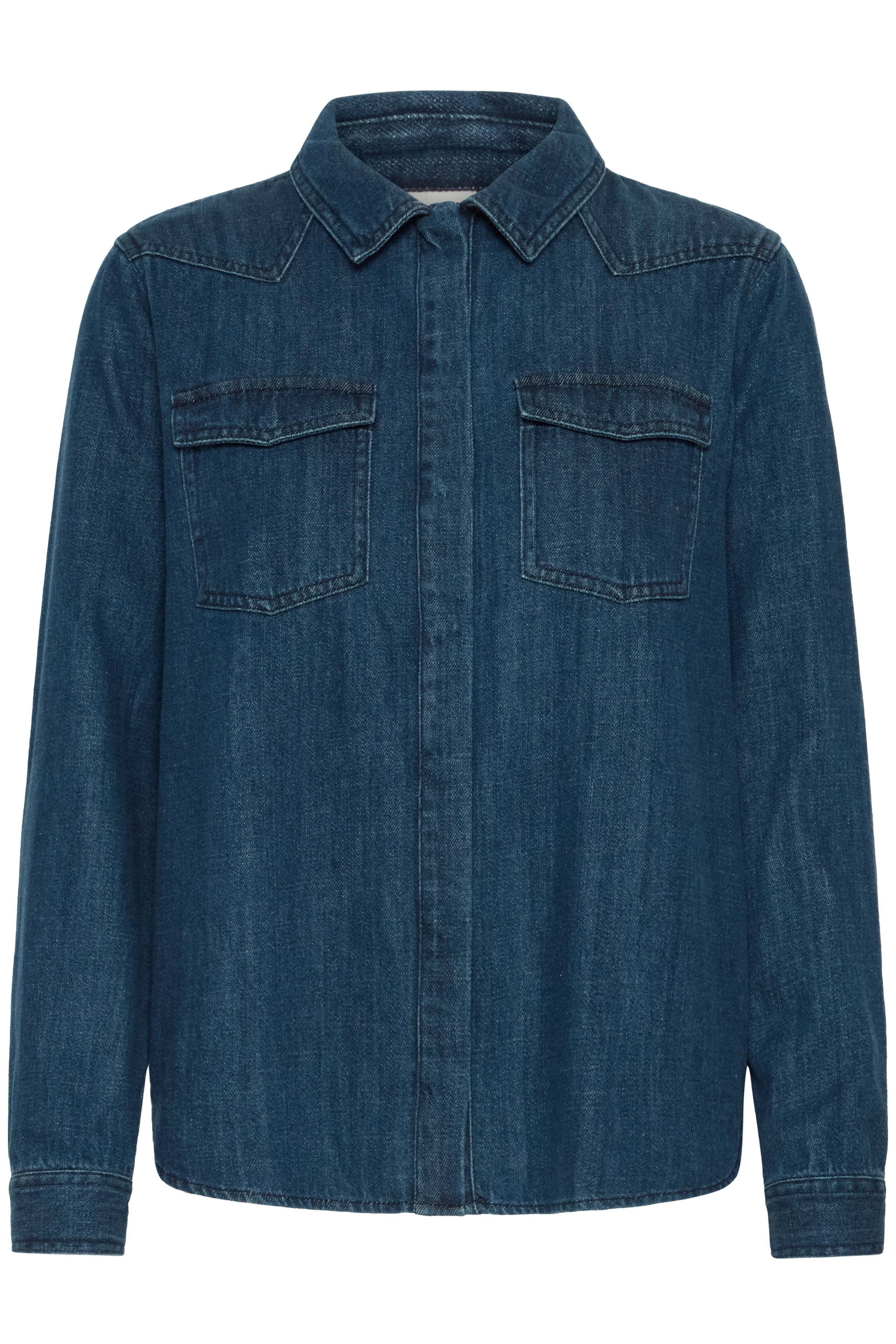 Ichi - IHAubery Skjorte i blød denim