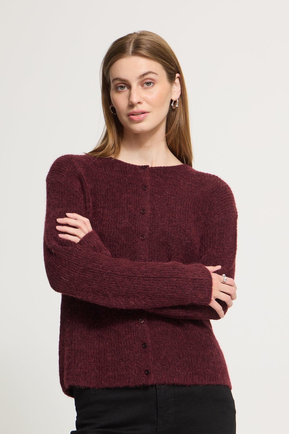 Ichi - IHKamara cardigan, bordeaux