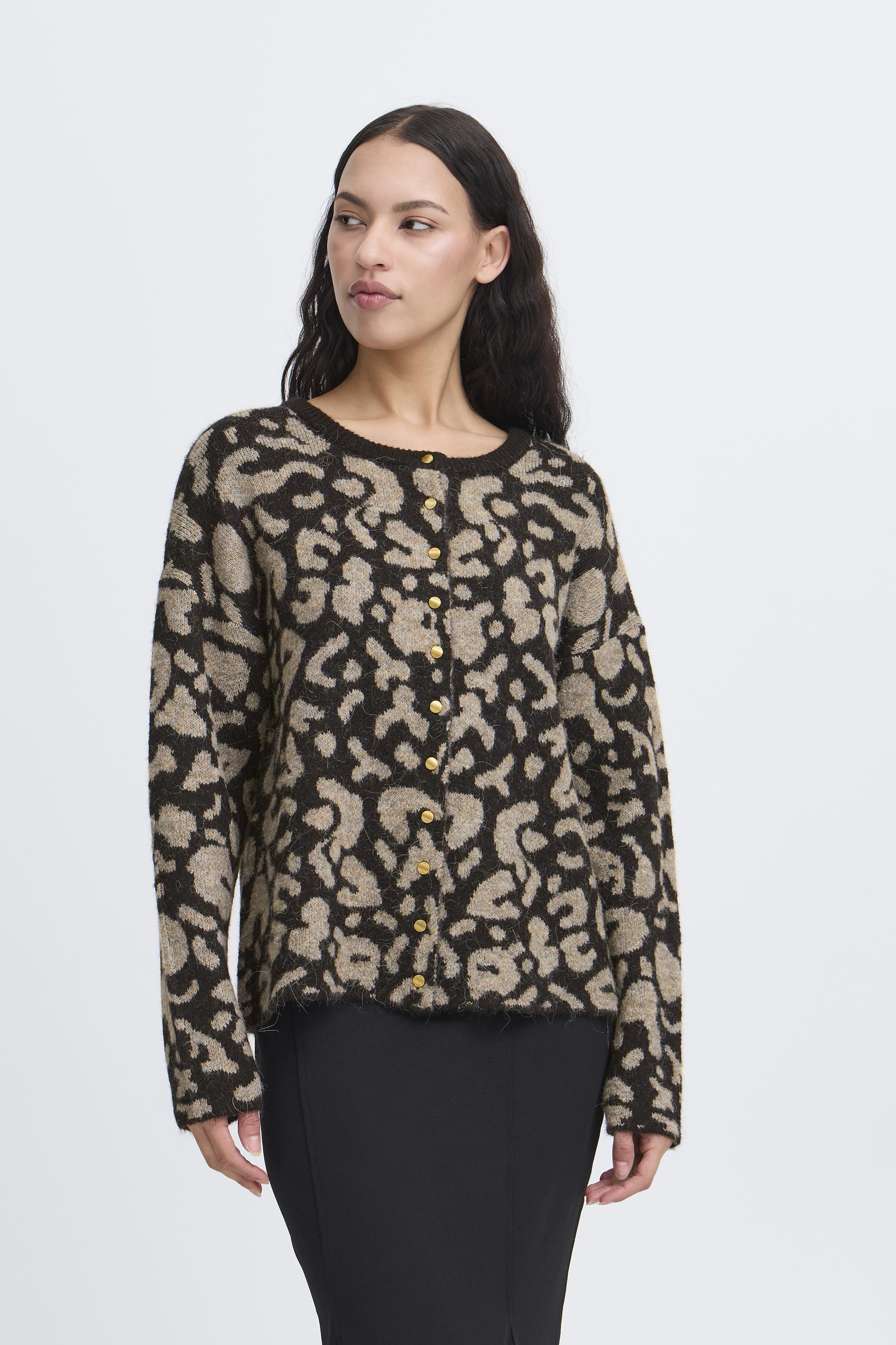 Ichi - IHKamara cardigan i dyreprint
